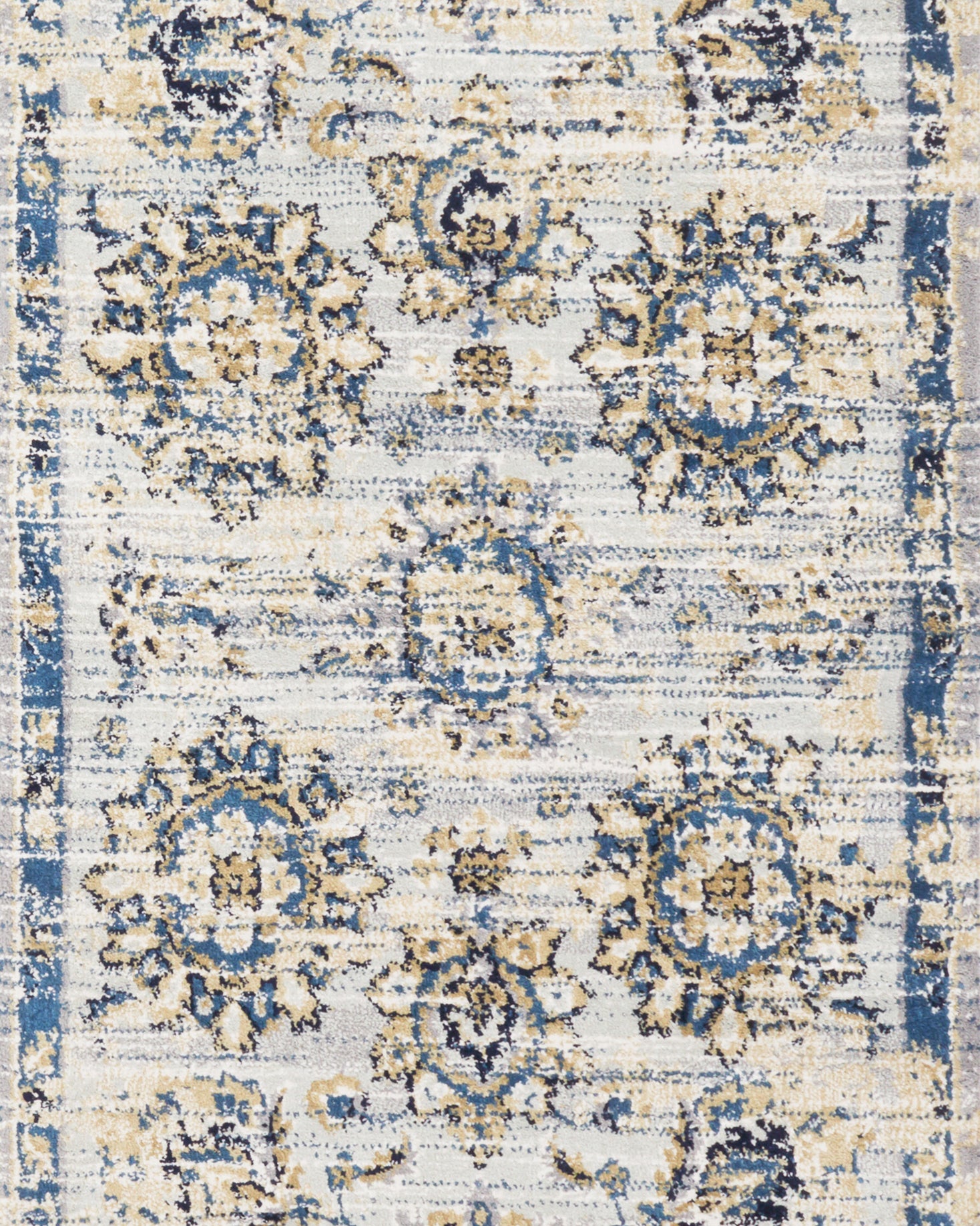 Loloi Torrance Grey / Navy Rug RUGS - synthetic Loloi