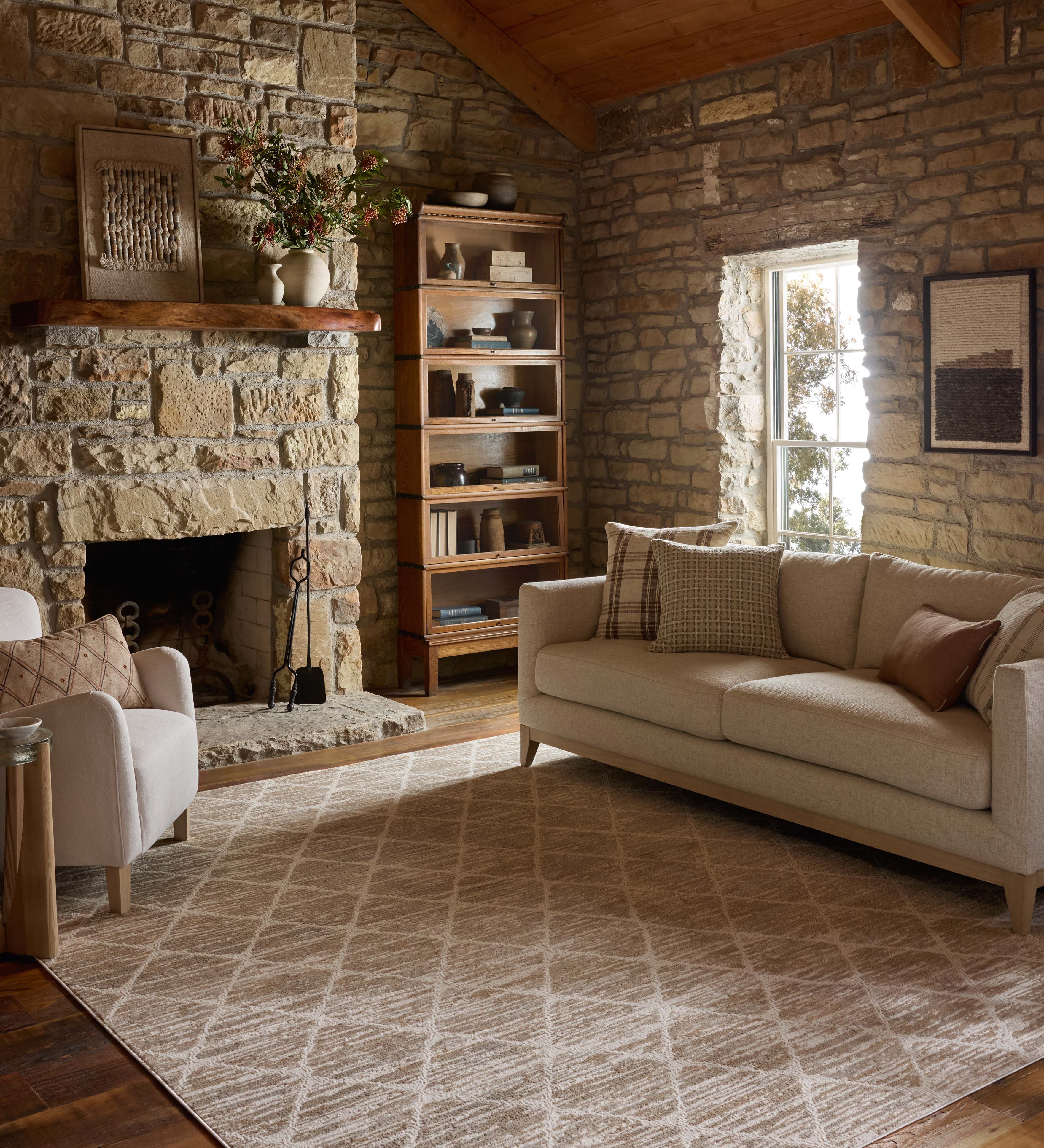 Loloi Townes Pebble / Beige Rug RUGS - synthetic Loloi