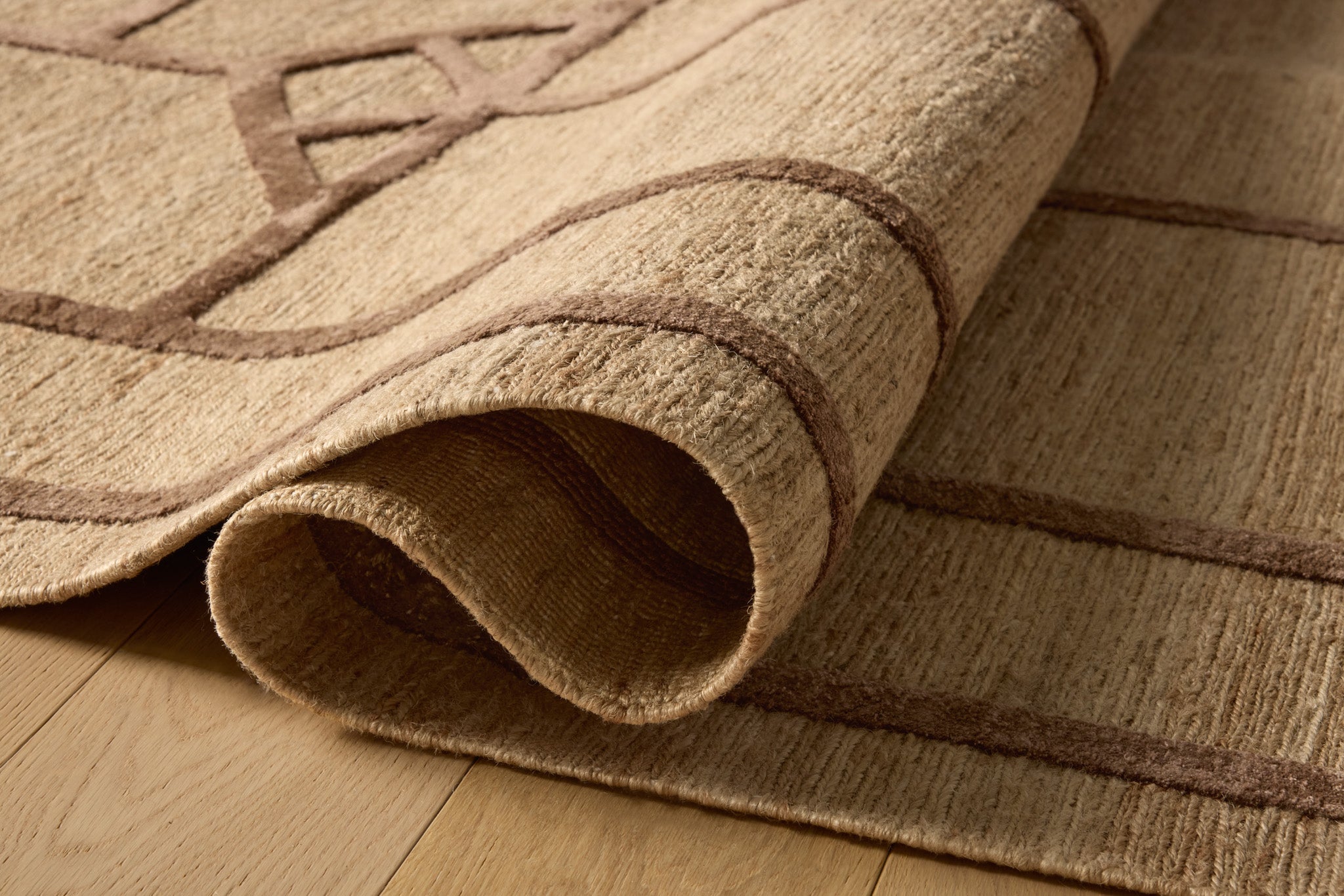 Jeremiah Brent x Loloi Tracery Natural / Mocha Rug – 3
