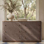 Simone 6 Drawer Dresser FURNITURE - dresser Moe's Furniture