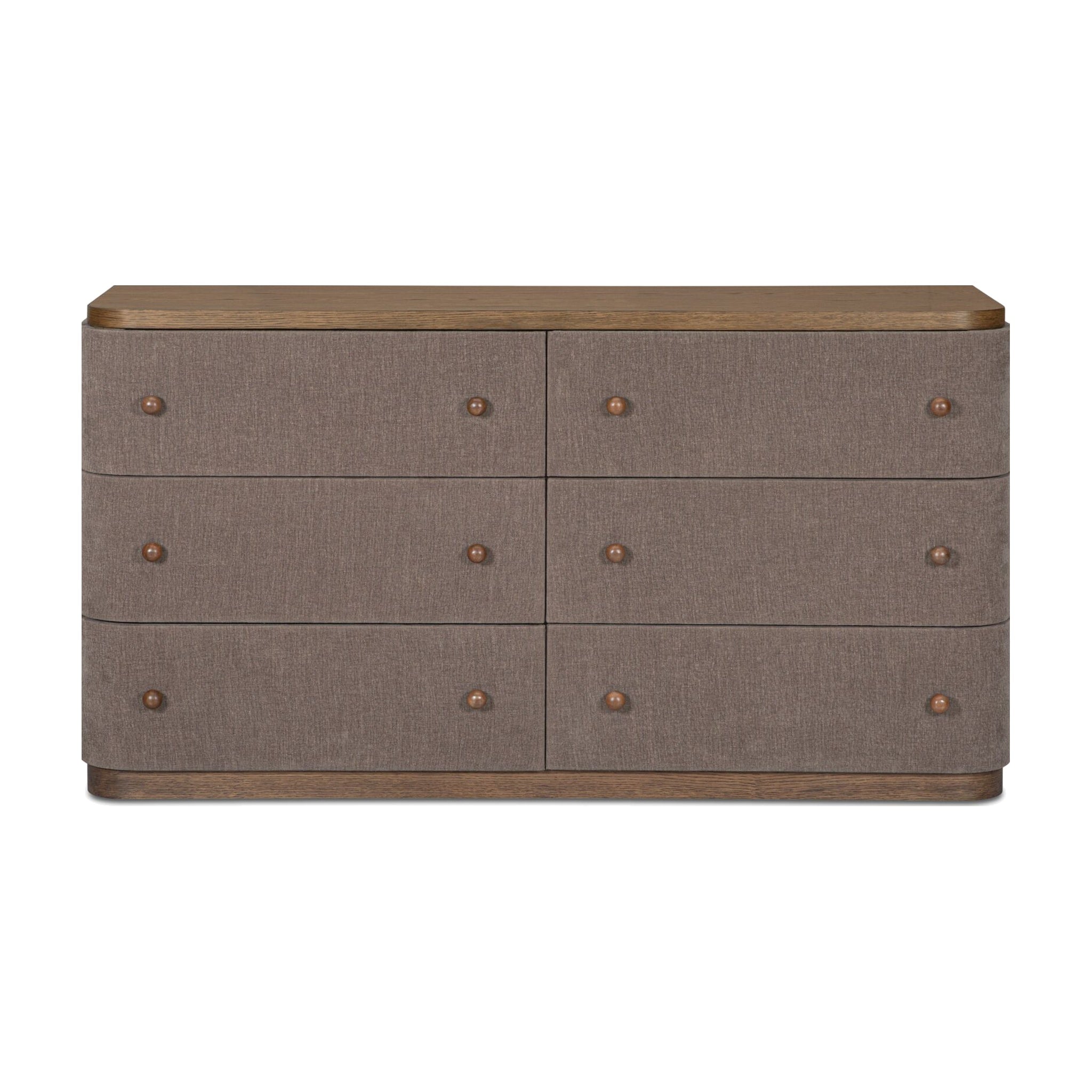 Simone 6 Drawer Dresser FURNITURE - dresser Moe's Furniture