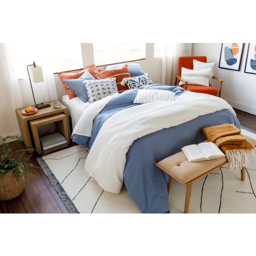 Arkell Cream/Black Rug 0-RUGS - wool Surya