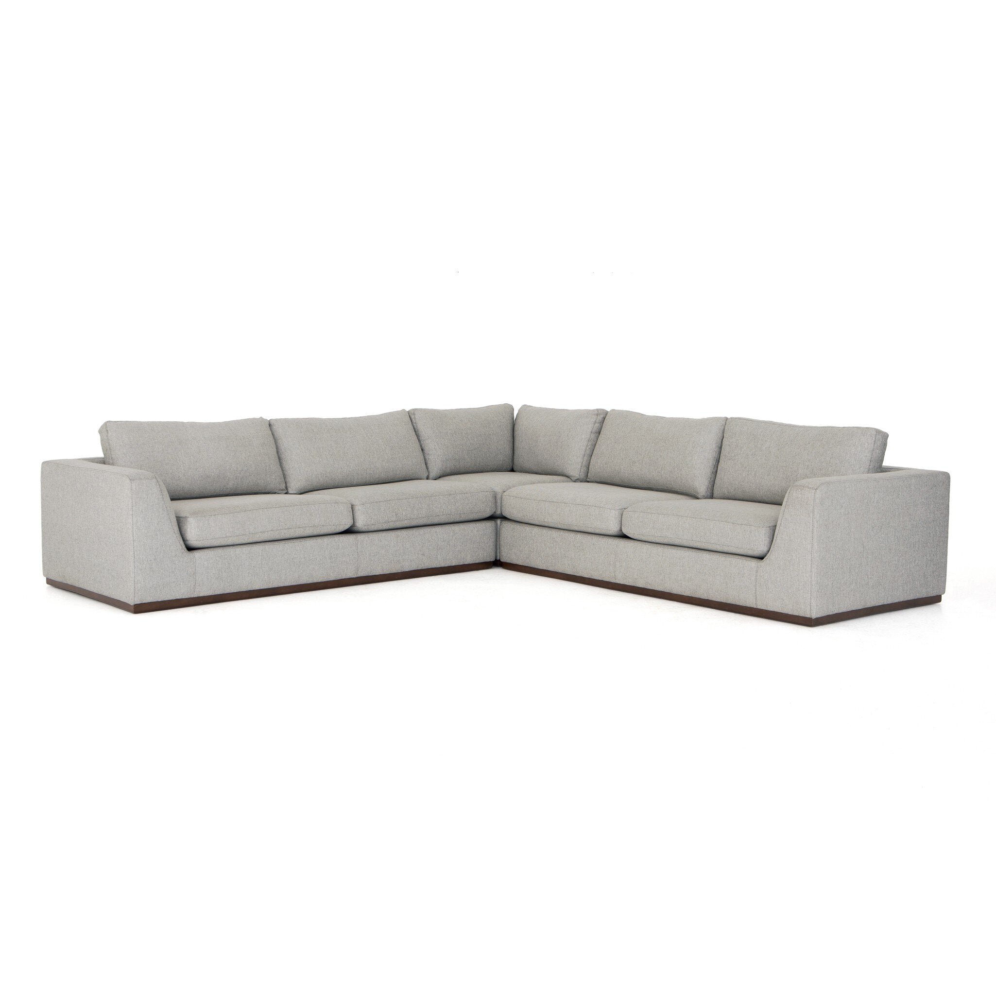 Colt 3-Piece Sectional FURNITURE - sectionals Four Hands Aldred Silver