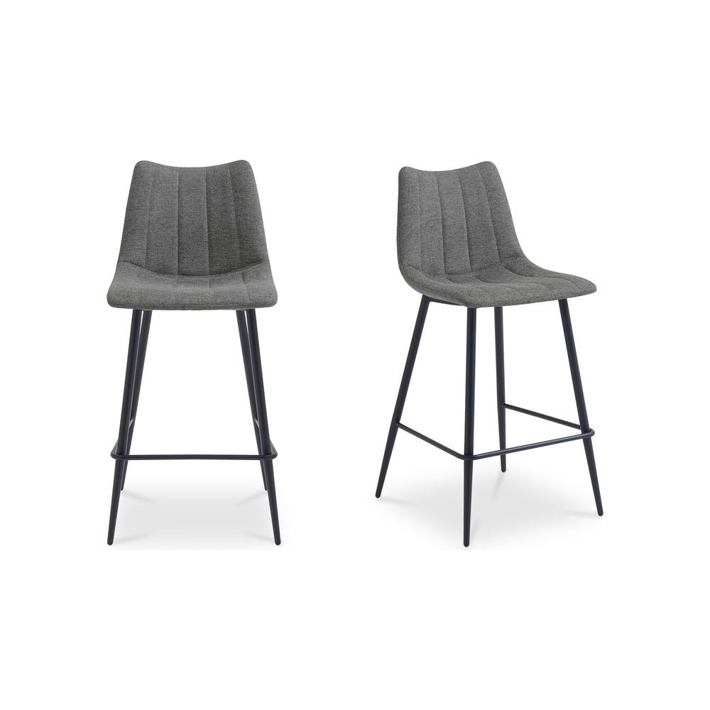 Izzy Counter Stool Set of Two FURNITURE - counter stool Moe's Furniture Grey Counter