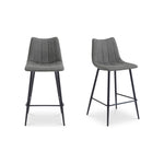 Izzy Counter Stool Set of Two FURNITURE - counter stool Moe's Furniture Grey Counter