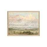 "Hudson River School - Hudson Valley Clouds 1870" Framed Art Print
