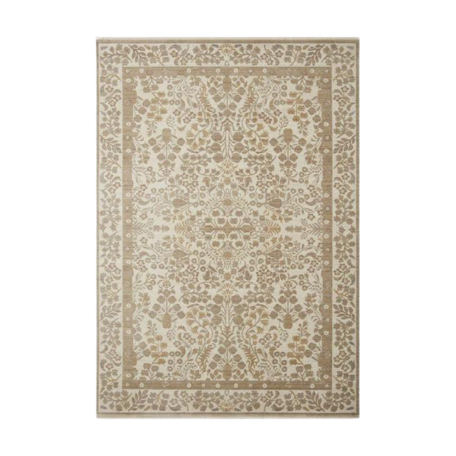 FLOOR MODEL - Rifle Paper Co. x Loloi Holland Lotte Khaki - 3'7" x 5'1" FLOOR MODEL - floor model Loloi