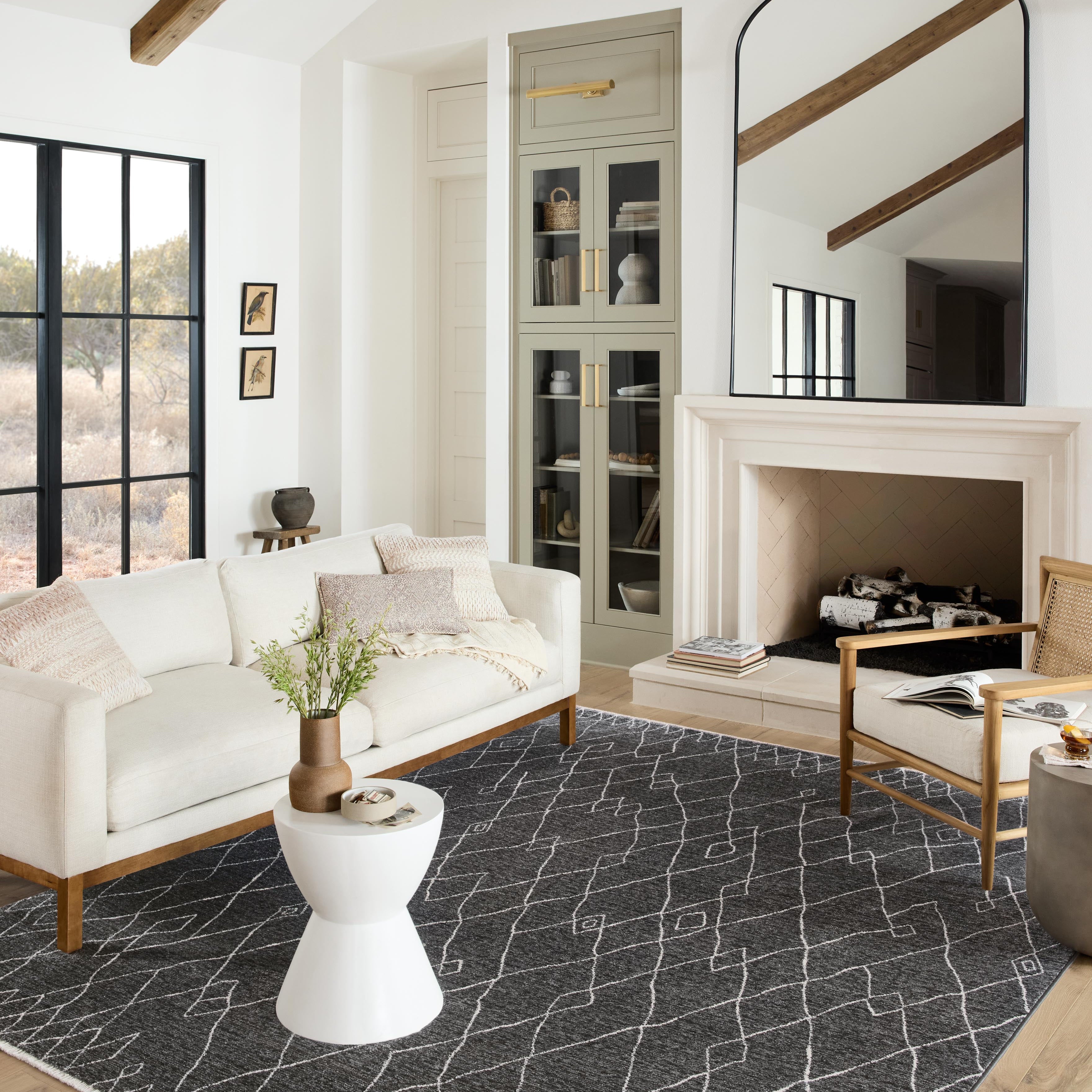 Loloi Vance Charcoal / Dove Rug No.6 Loloi
