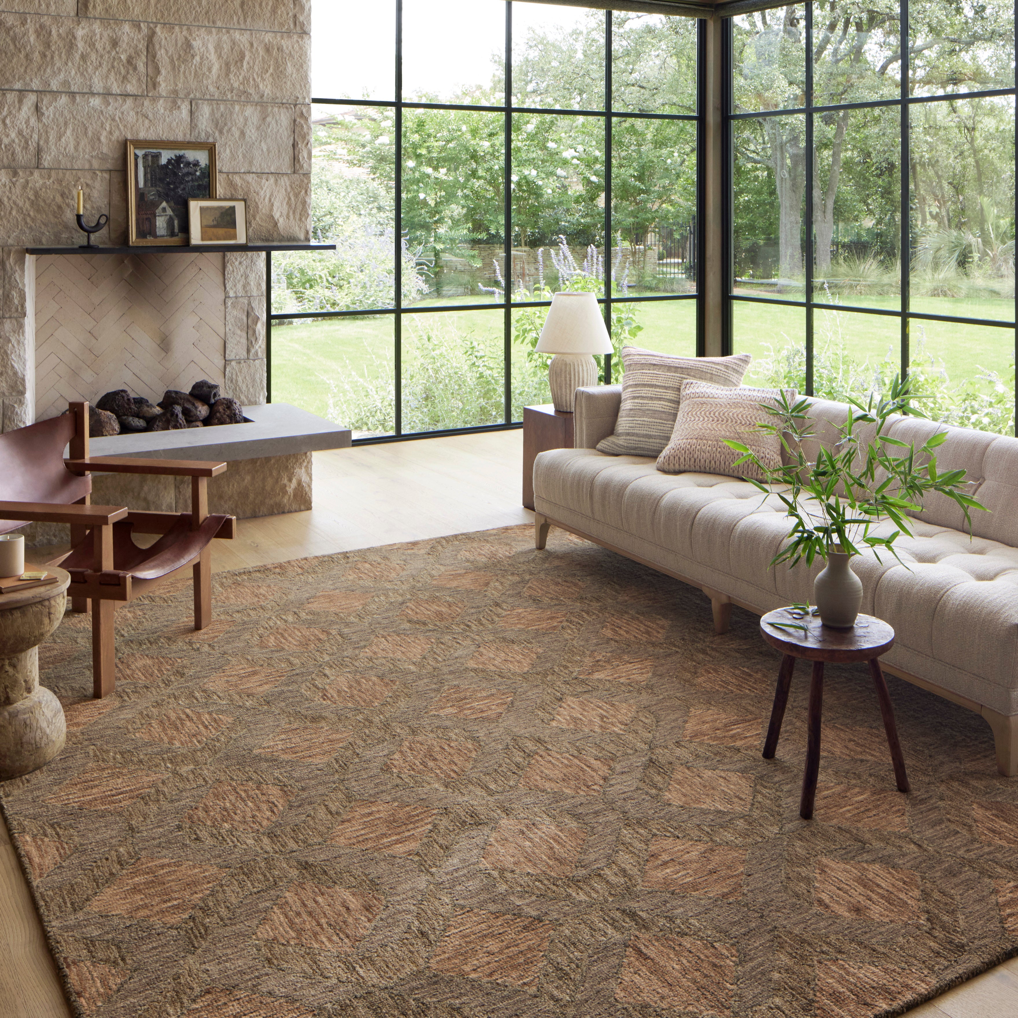 Loloi Varena Rust / Bark Rug RUGS - wool Loloi