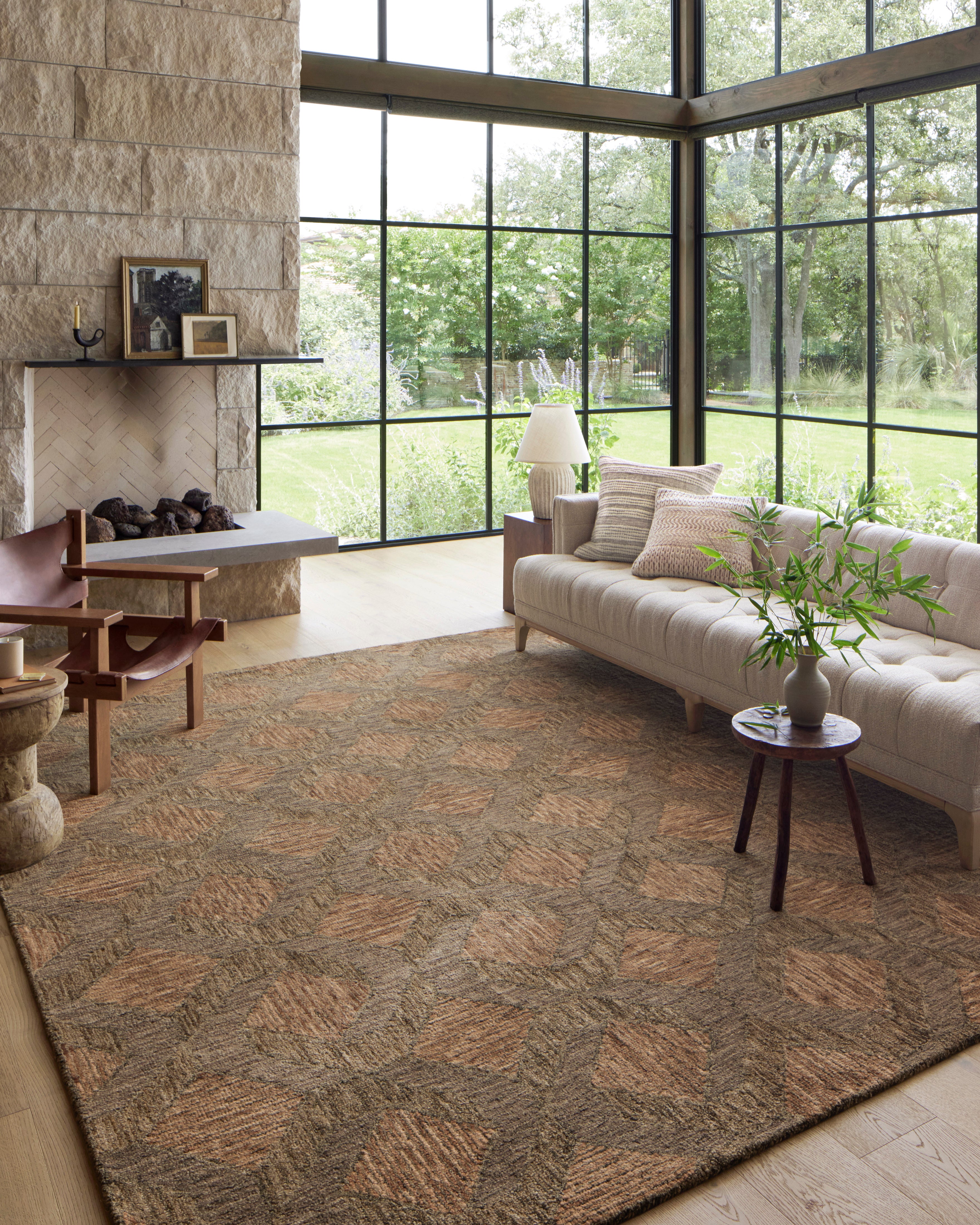 Loloi Varena Rust / Bark Runner Rug RUGS - wool Loloi