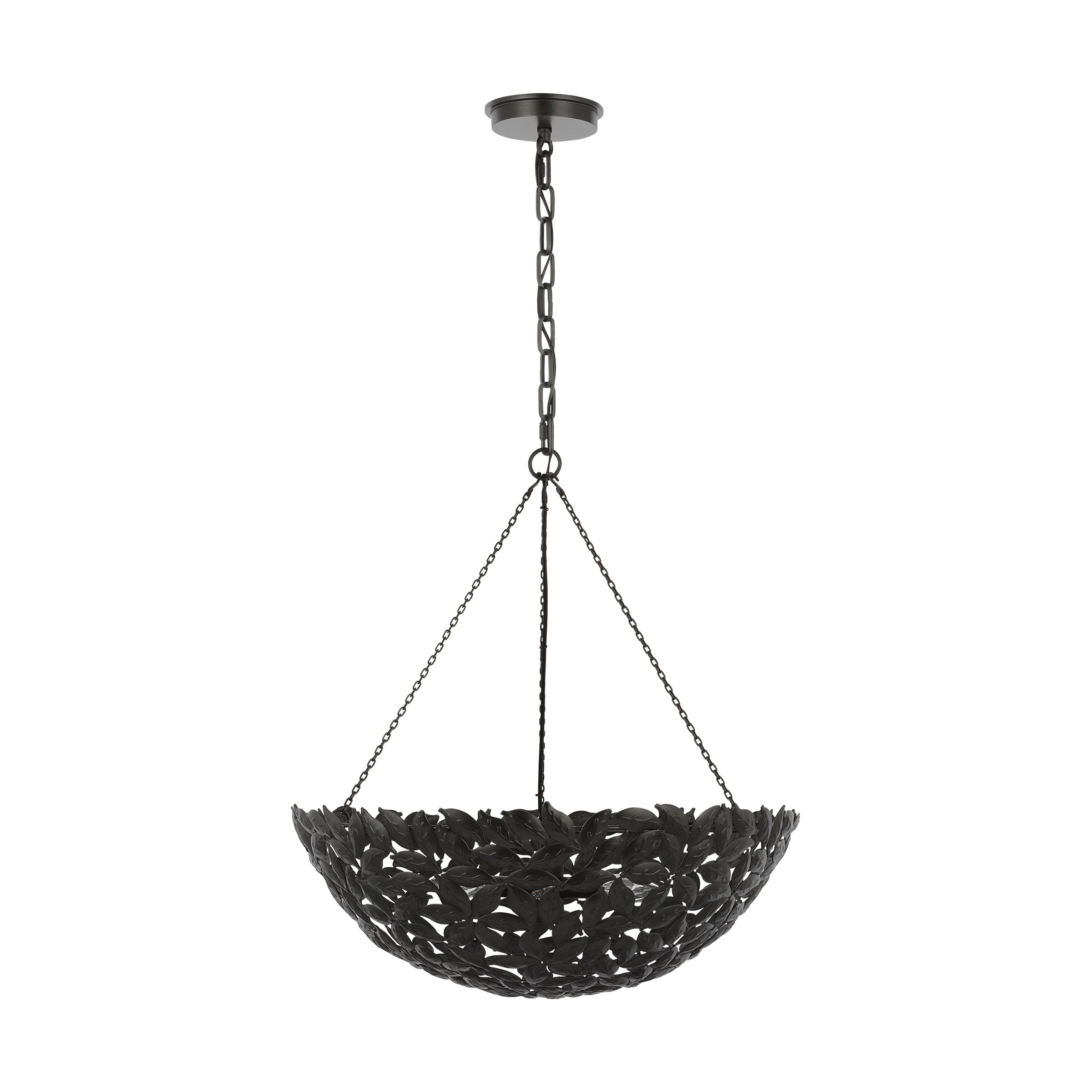 Kelan Large Pendant LIGHTING - chandelier Visual Comfort Aged Iron