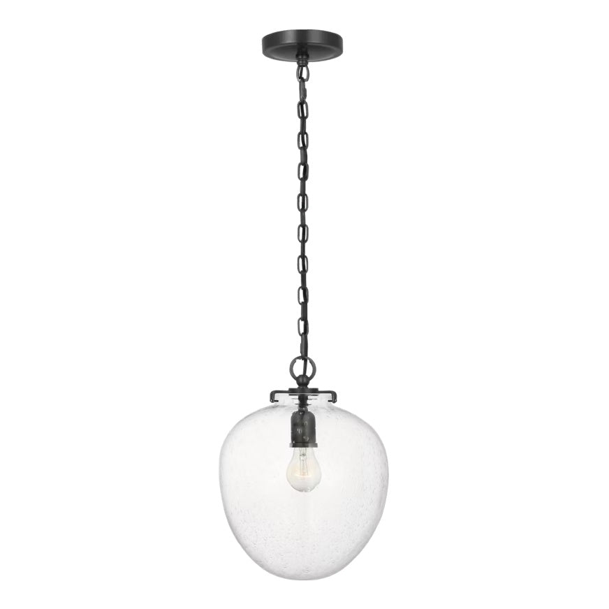 Katie Acorn Pendant LIGHTING - pendant Visual Comfort - Signature Bronze Seeded Glass