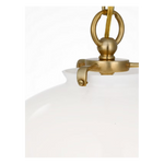 STORE FIXTURE - Katie Acorn Pendant - Antique Brass/White Glass LIGHTING - store fixture Visual Comfort - Signature