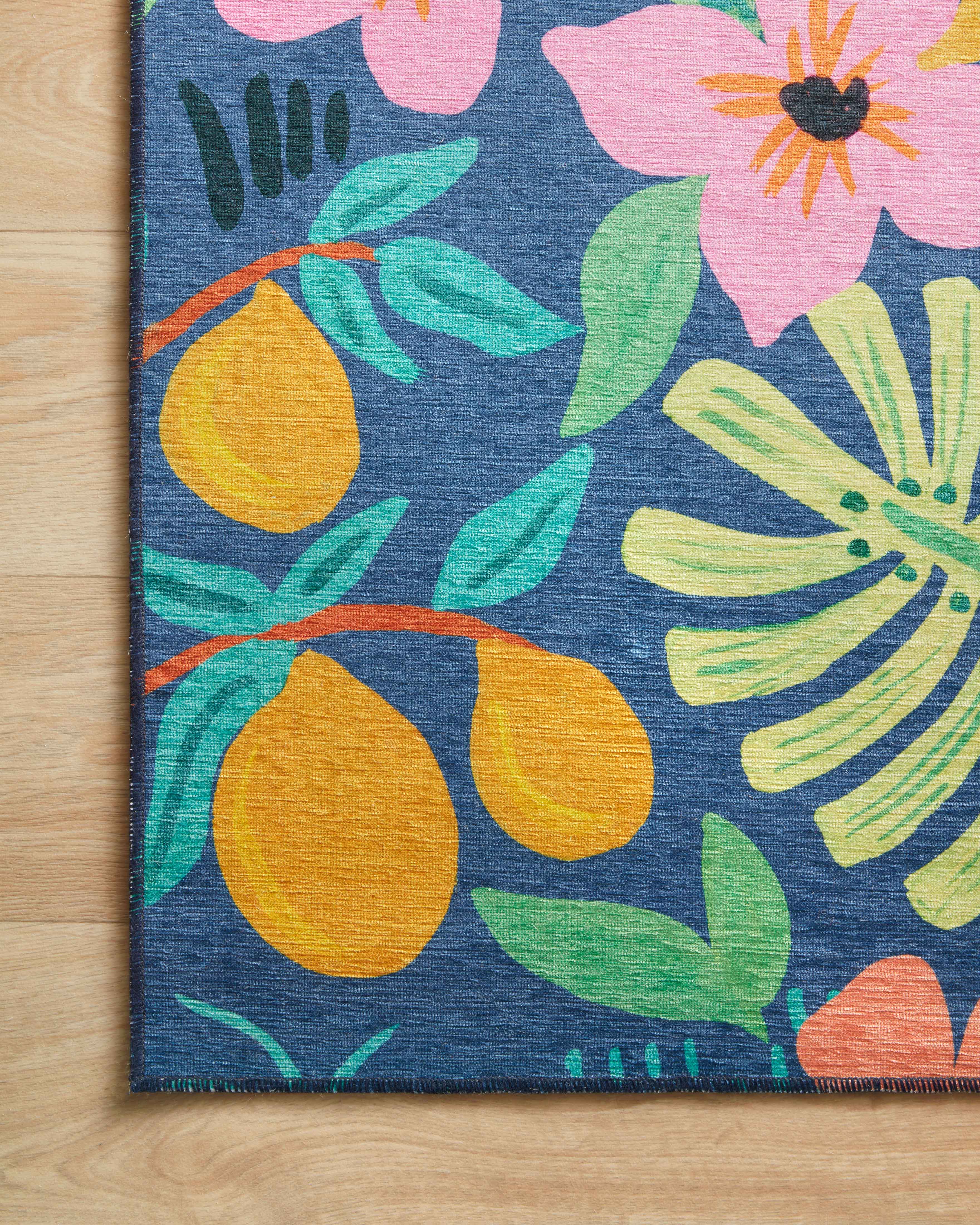 Rifle Paper Co. x Loloi Veranda Blue Rug RUGS - synthetic Loloi