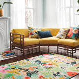 Rifle Paper Co. x Loloi Veranda Cream Rug No.2 RUGS - synthetic Loloi