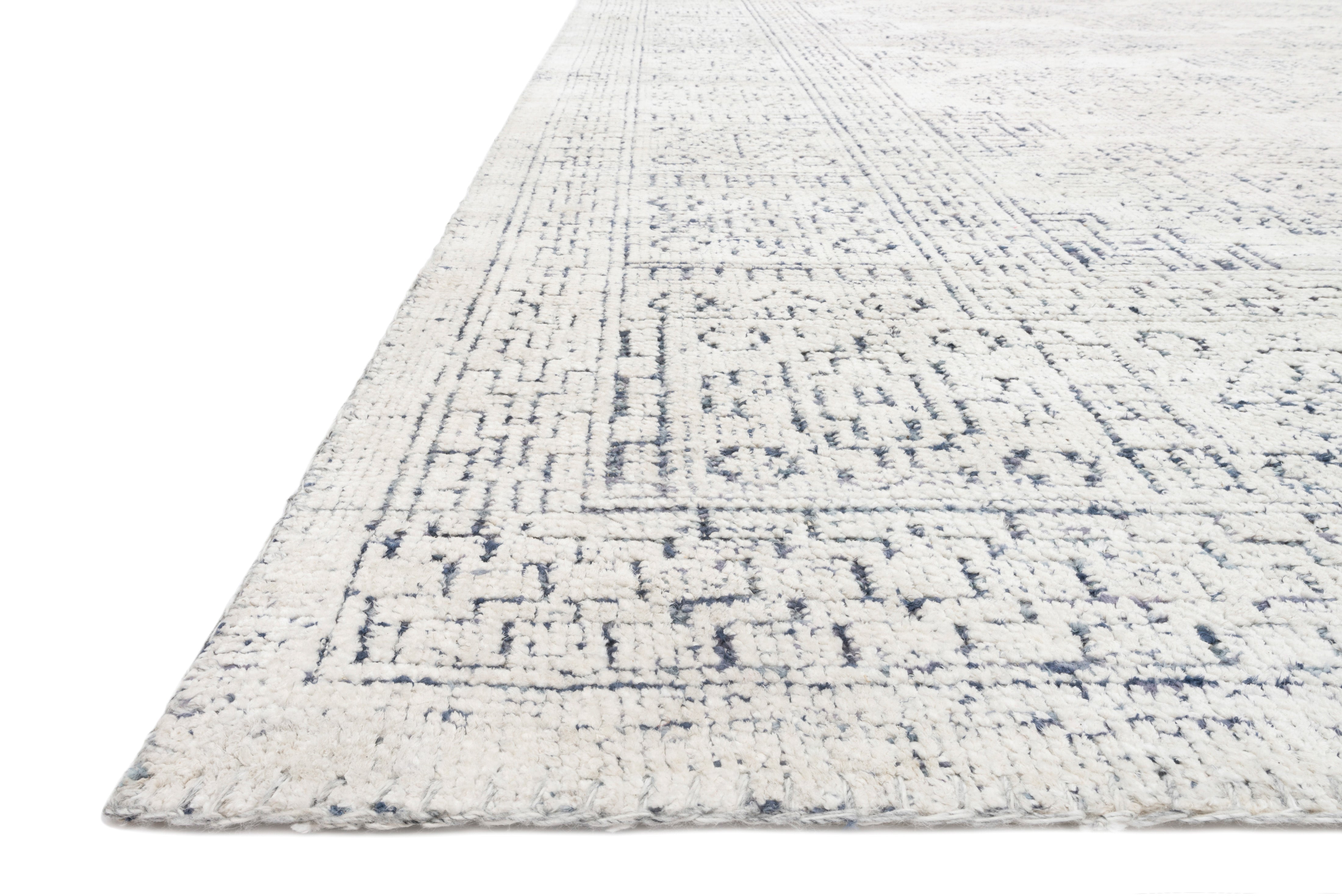Loloi Vestige White / Indigo Rug RUGS - cotton Loloi