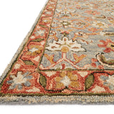 Loloi Victoria Slate / Terracotta Rug RUGS - wool Loloi