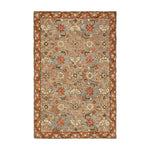 Loloi Victoria Slate / Terracotta Rug RUGS - wool Loloi 18" x 18"