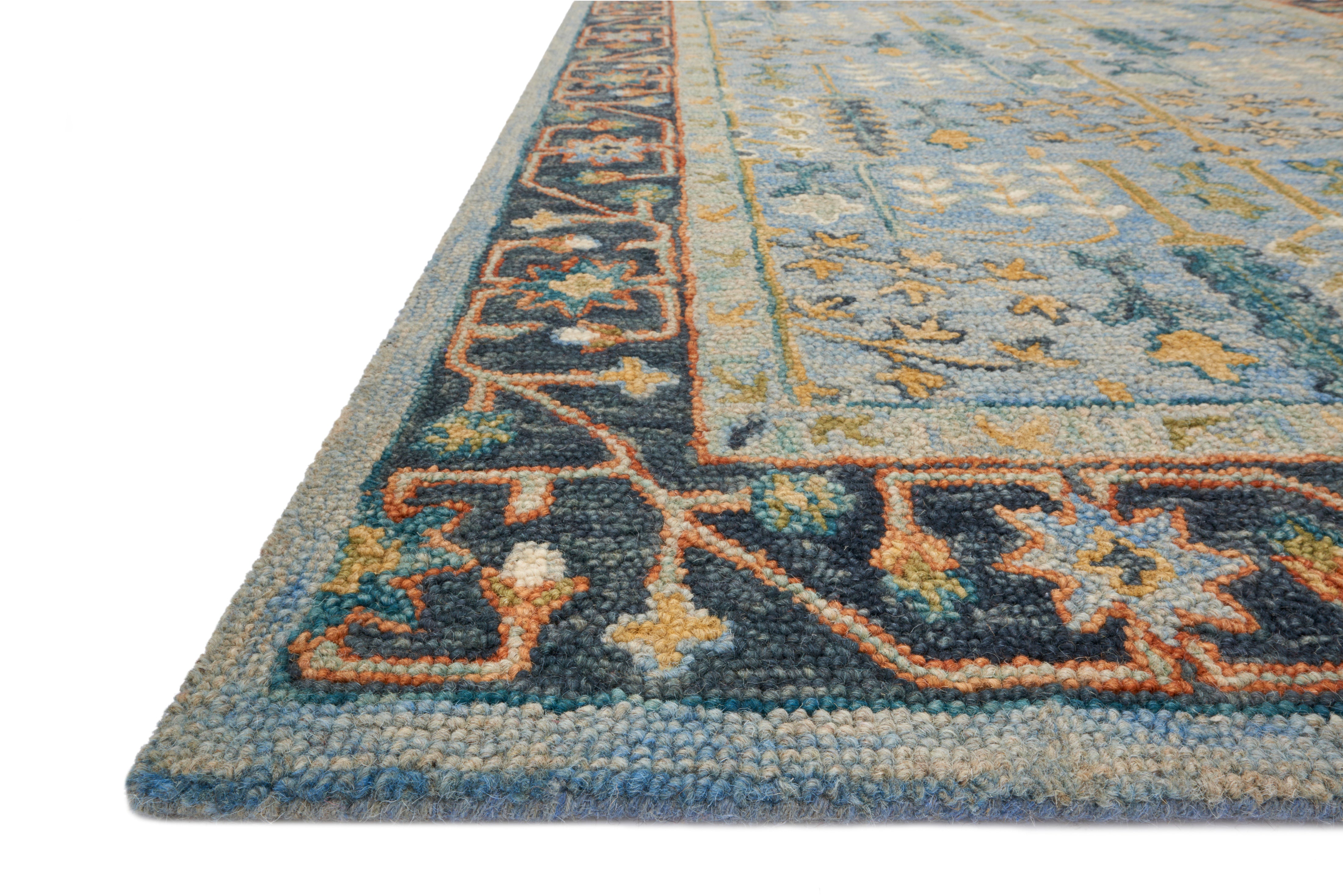 Loloi Victoria Lt Blue / Dk Blue Rug RUGS - wool Loloi