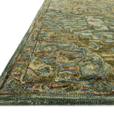 Loloi Victoria Dark Green / Tobacco Rug RUGS - wool Loloi
