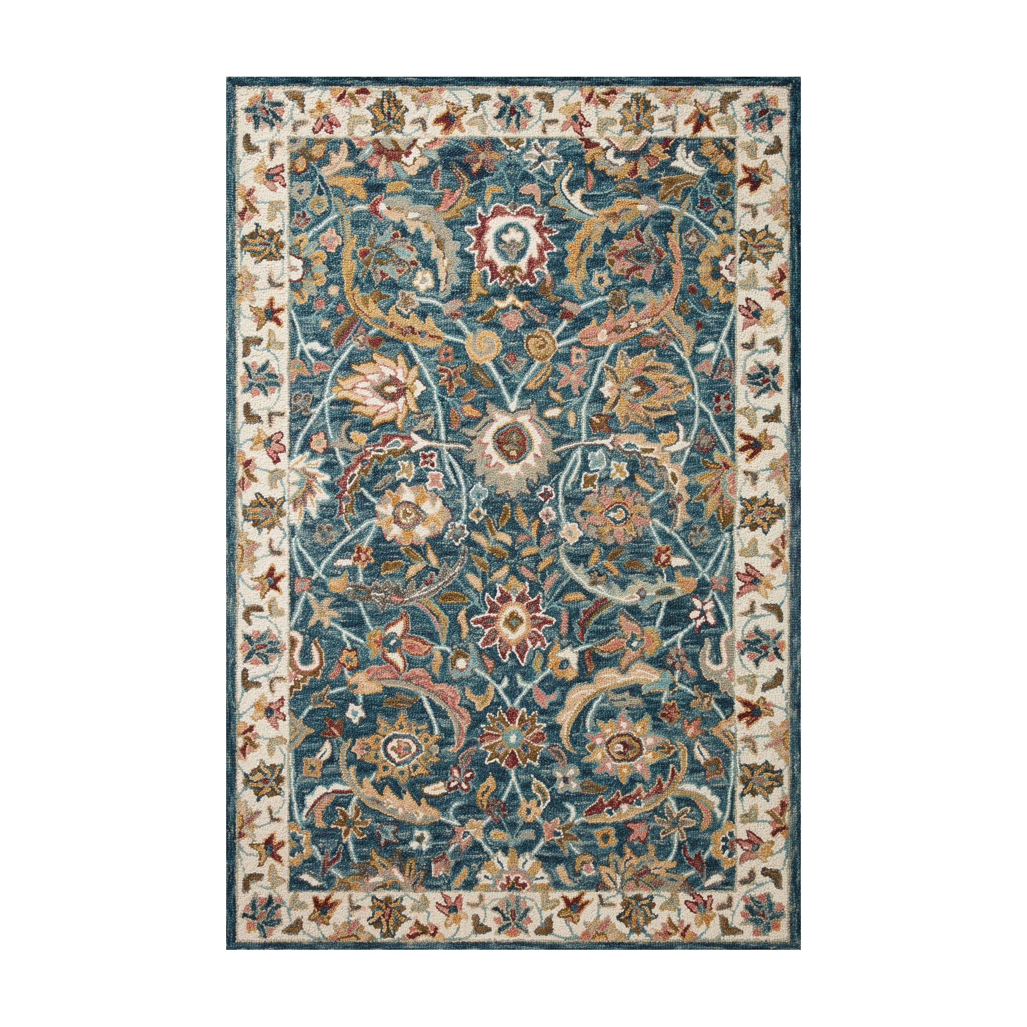 Loloi Victoria Ocean / Multi Runner Rug RUGS - wool Loloi 2'6" x 7'6"