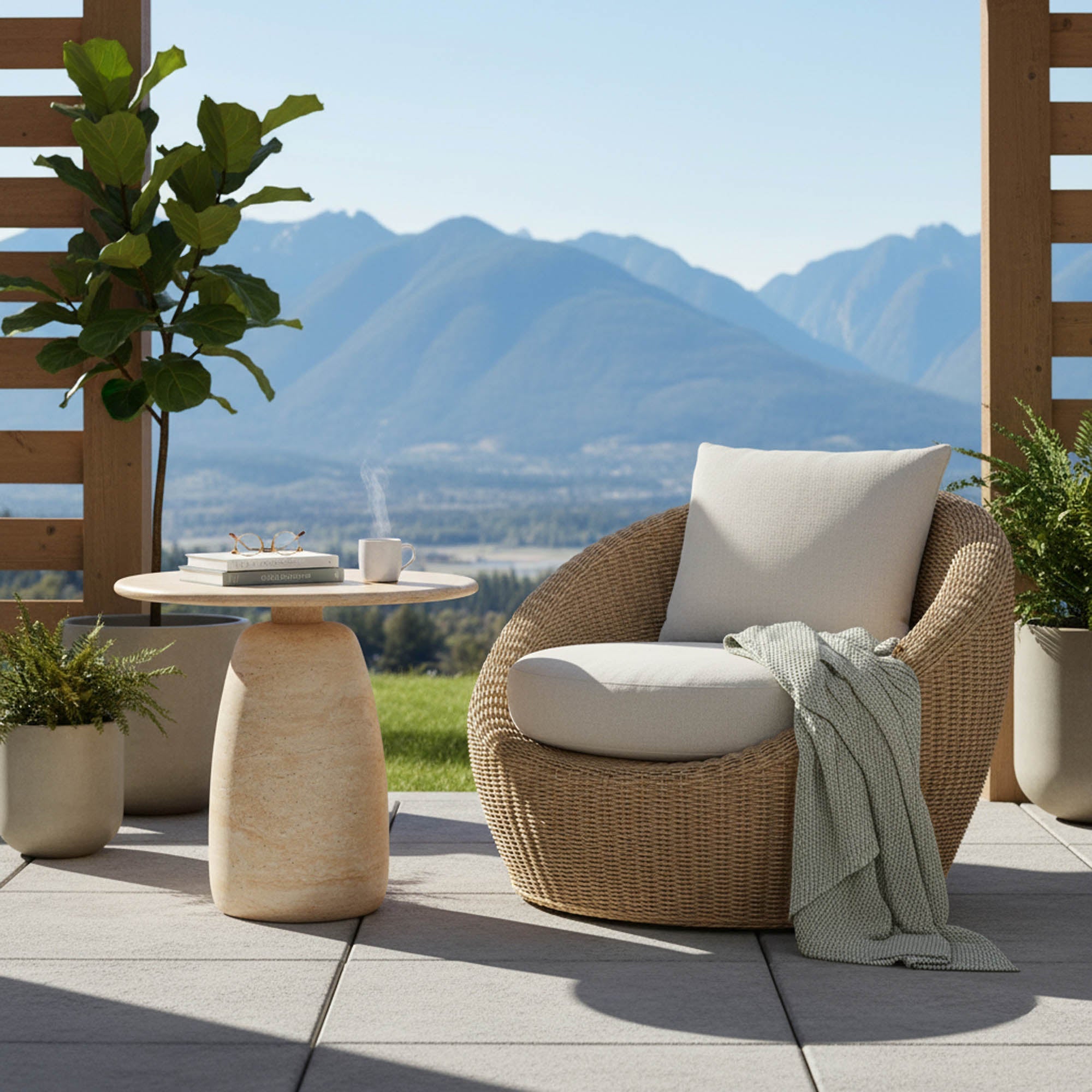 Olympian Side Table FURNITURE - side tables LH IMPORTS