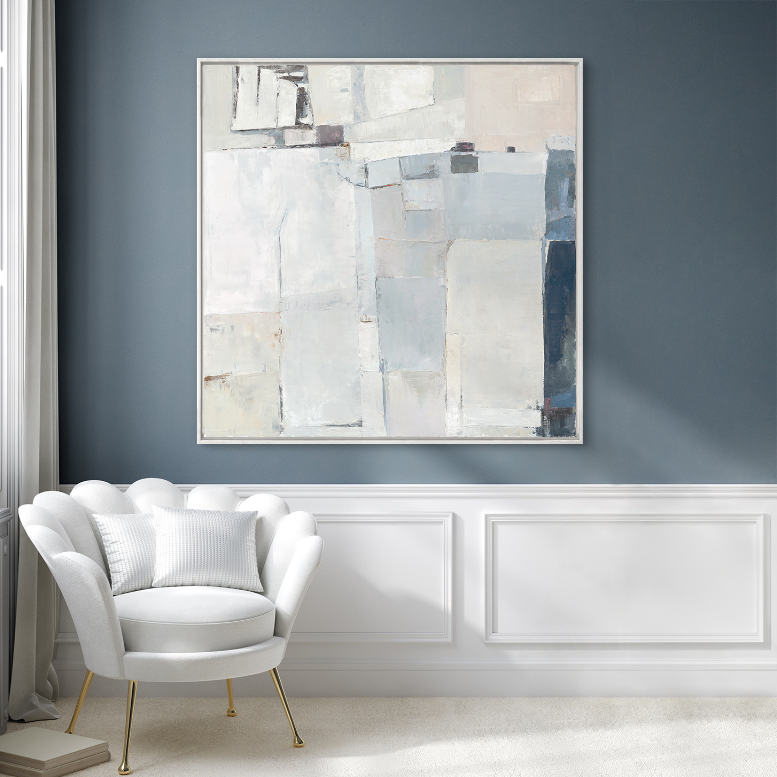"View of Blue II" Framed Canvas – view 2