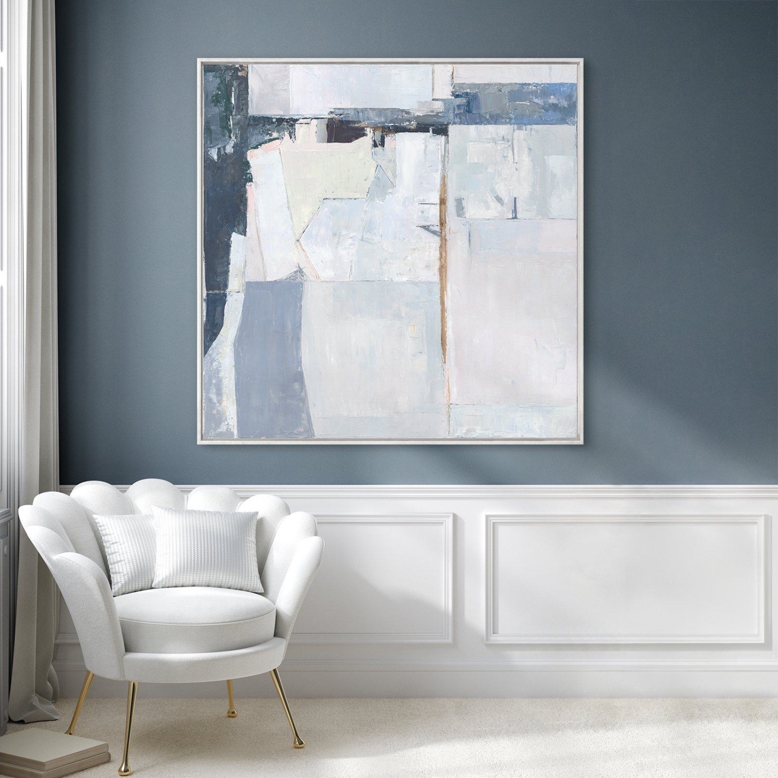 "View of Blue I" Framed Canvas – view 2