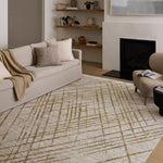 Loloi Wade Beige / Gold Runner Rug RUGS - synthetic Loloi