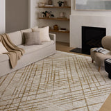 Loloi Wade Beige / Gold Runner Rug RUGS - synthetic Loloi