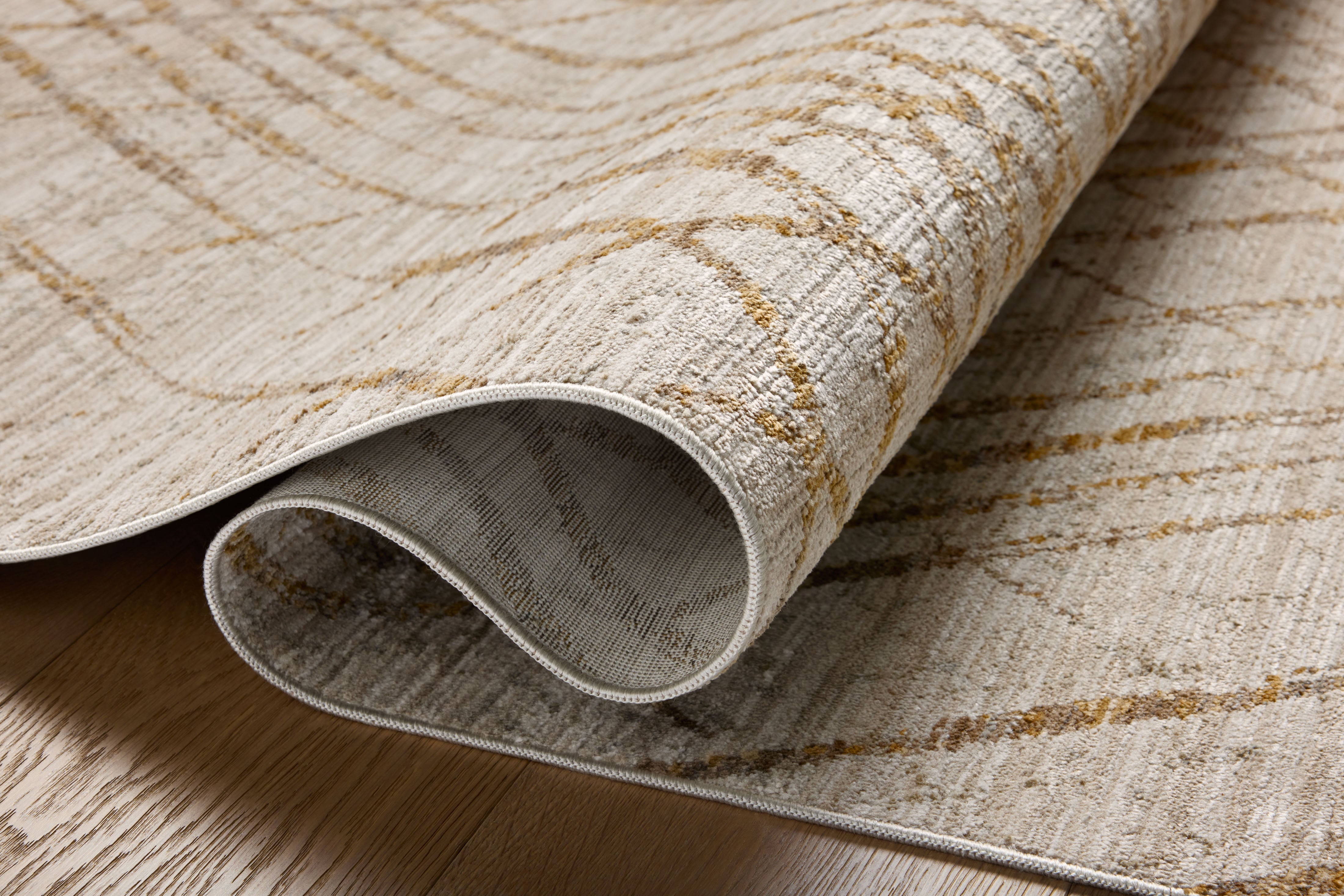 Loloi Wade Beige / Gold Rug RUGS - synthetic Loloi