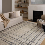 Loloi Wade Beige / Midnight Square Rug RUGS - synthetic Loloi