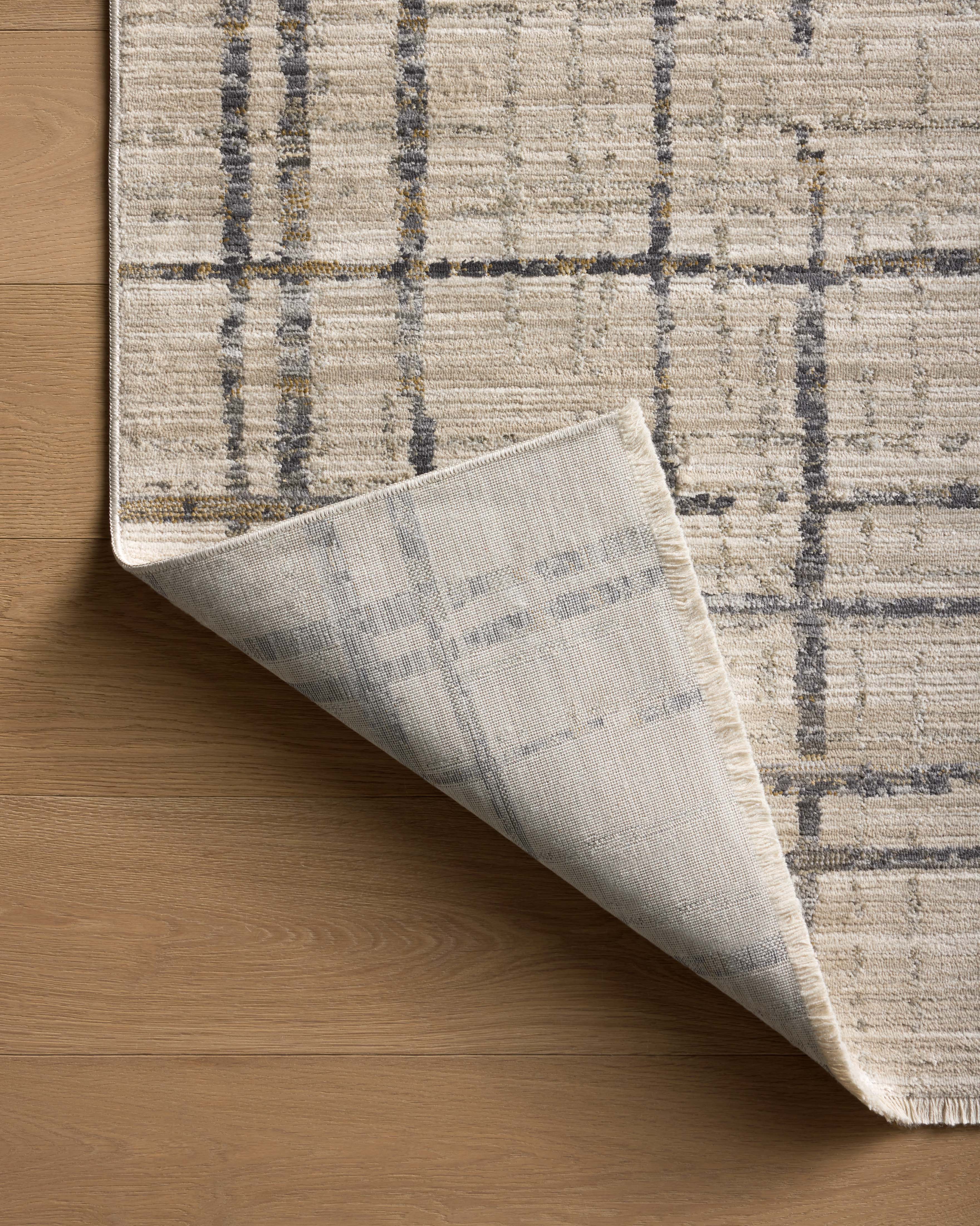 Loloi Wade Beige / Midnight Square Rug RUGS - synthetic Loloi
