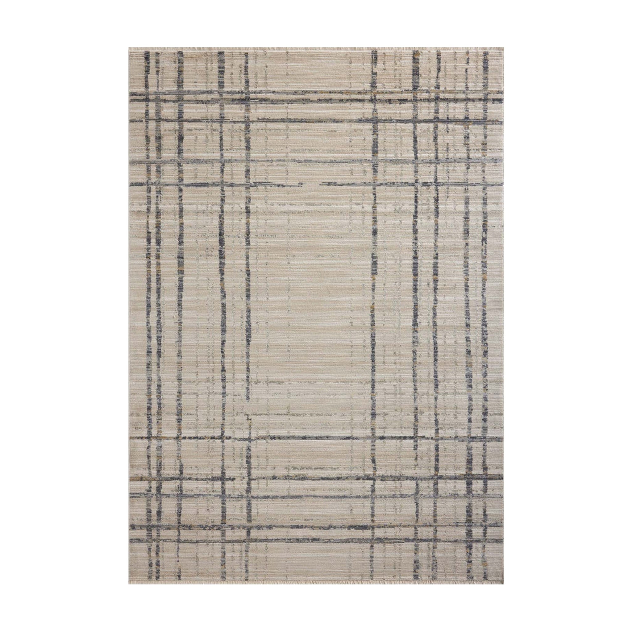 Loloi Wade Beige / Midnight Runner Rug RUGS - synthetic Loloi 2'6" x 8'0"