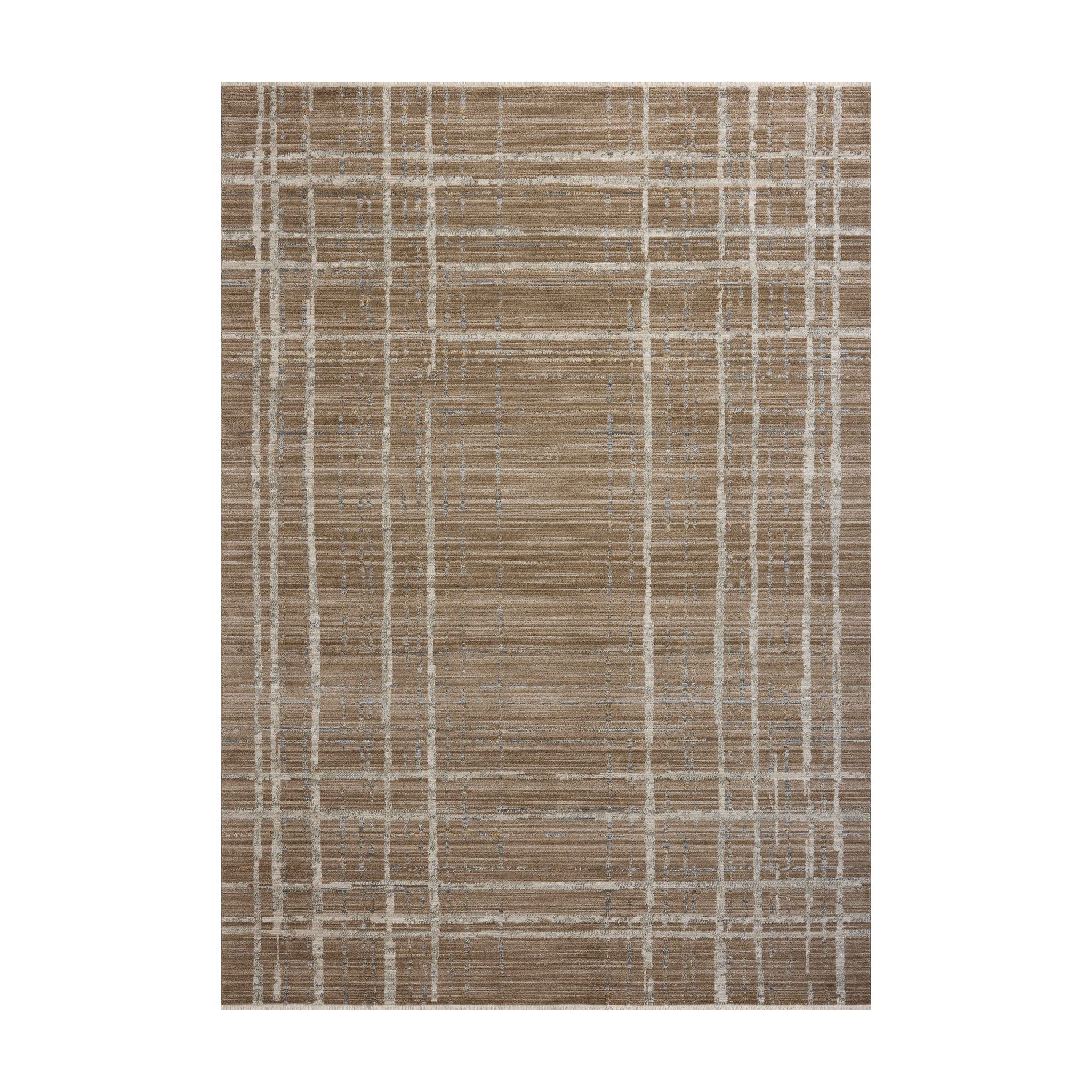 Loloi Wade Brown / Stone Square Rug RUGS - synthetic Loloi 7'10" x 7'10" Square