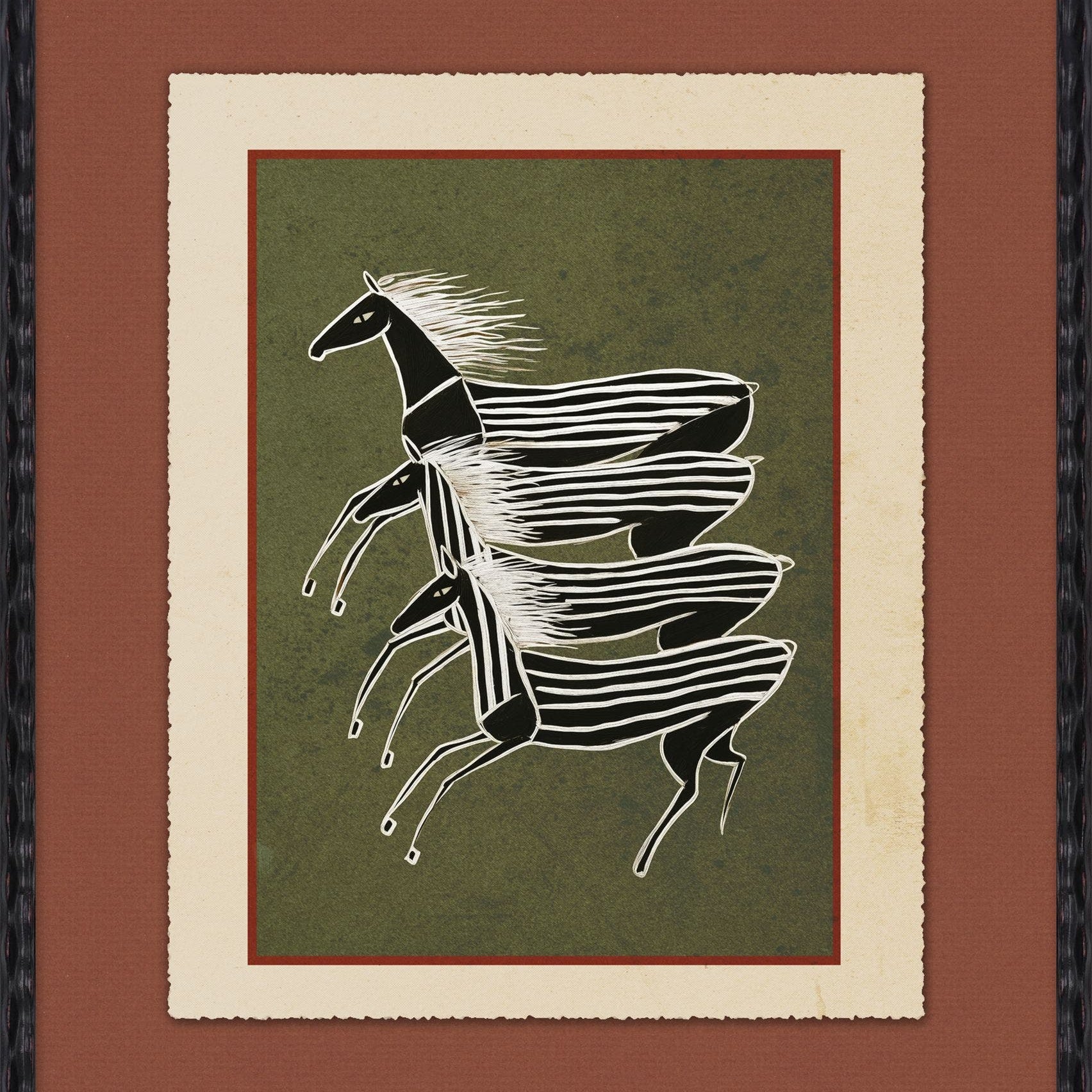 "Striped" Framed Art Print ARTWORK - framed art Wendover Art Group