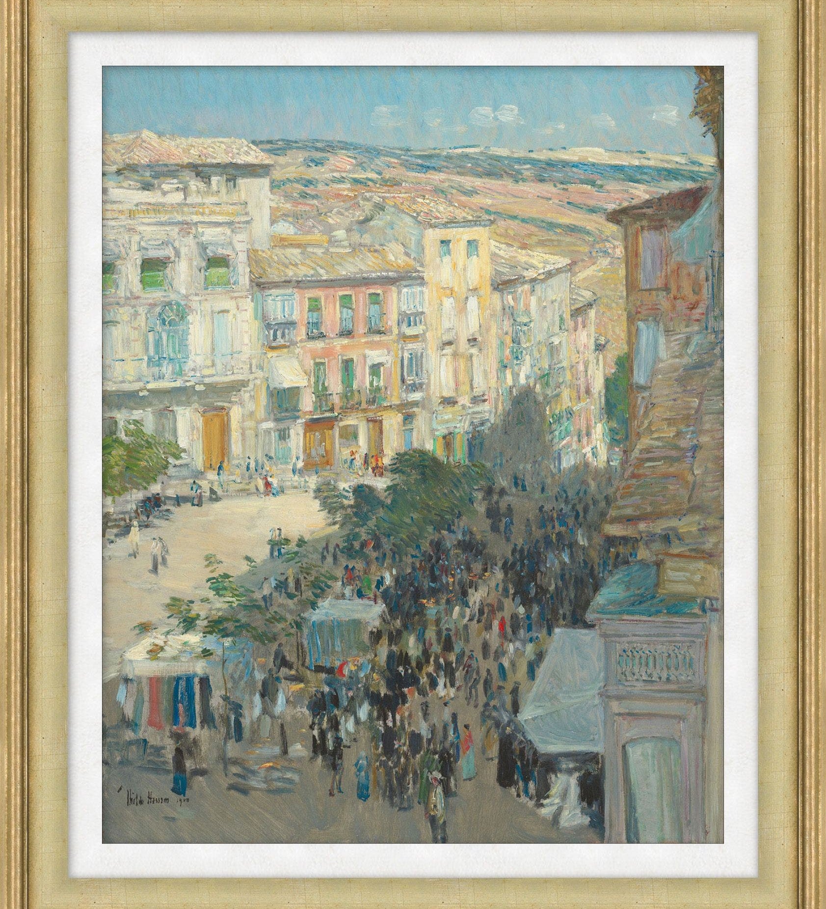 "Sunlit Streets" Framed Art Print ARTWORK - framed art Wendover Art Group