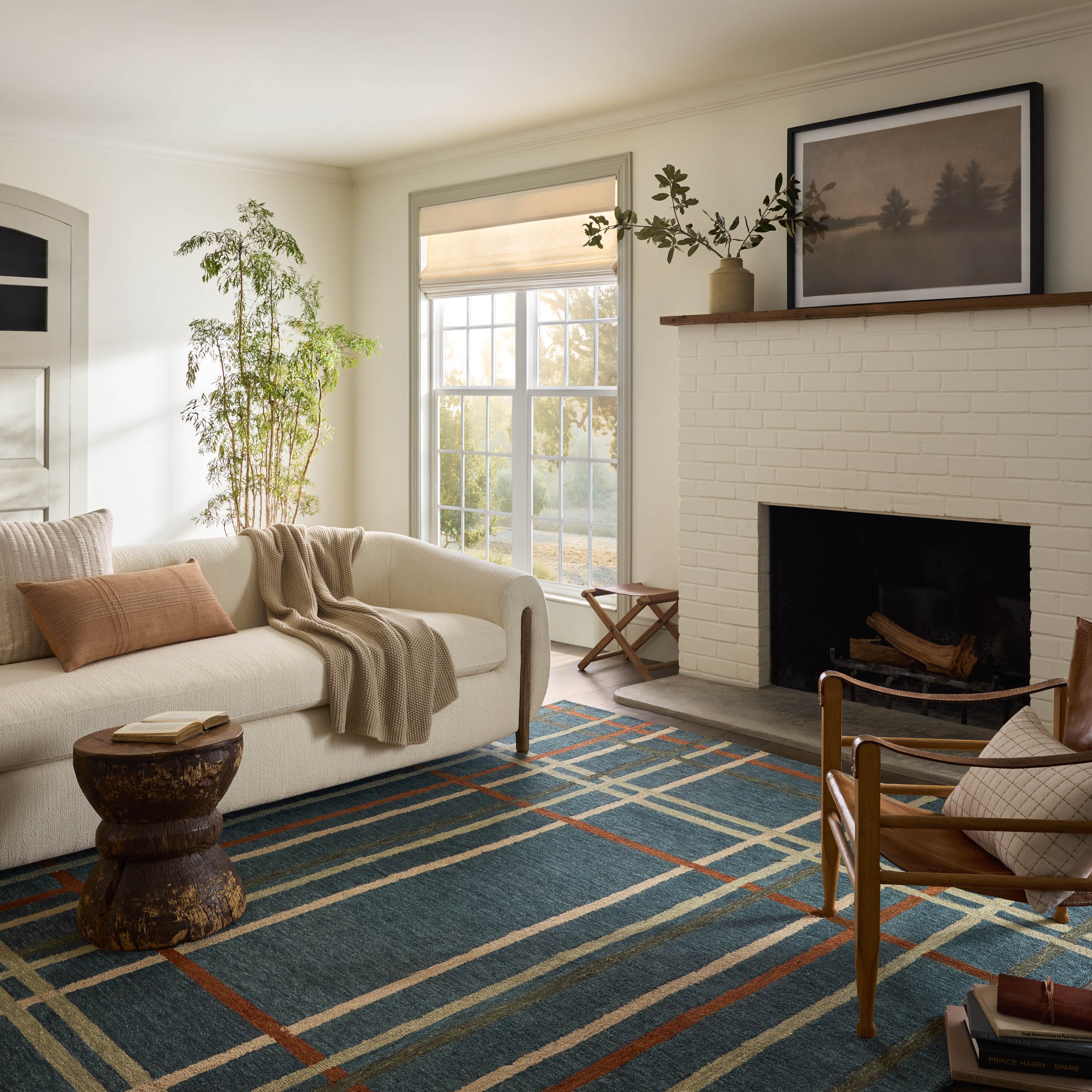 Magnolia Home by Joanna Gaines x Loloi Waylon Denim / Multi Rug RUGS - wool Loloi