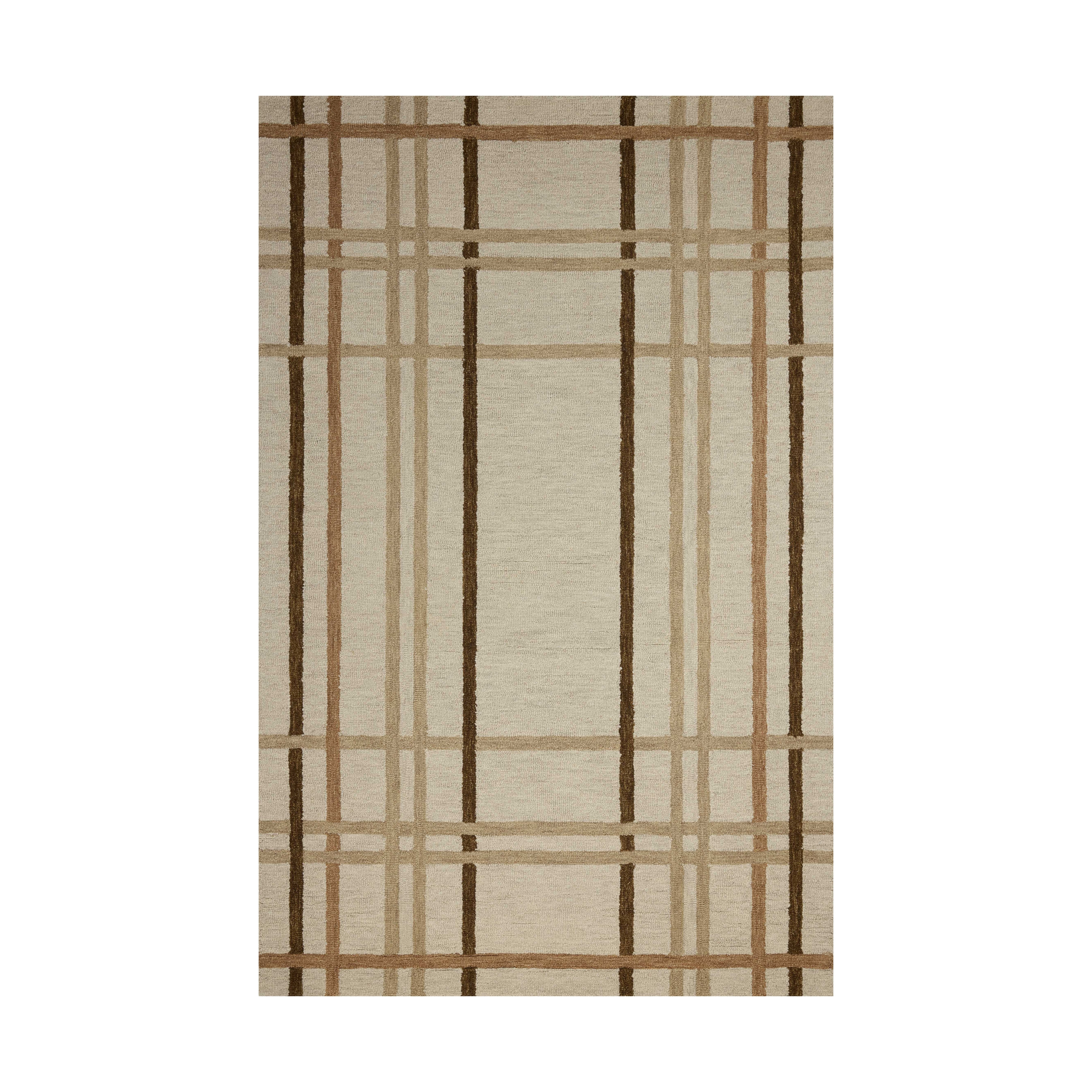 Magnolia Home by Joanna Gaines x Loloi Waylon Natural / Bark Rug RUGS - wool Loloi 18" x 18" sample