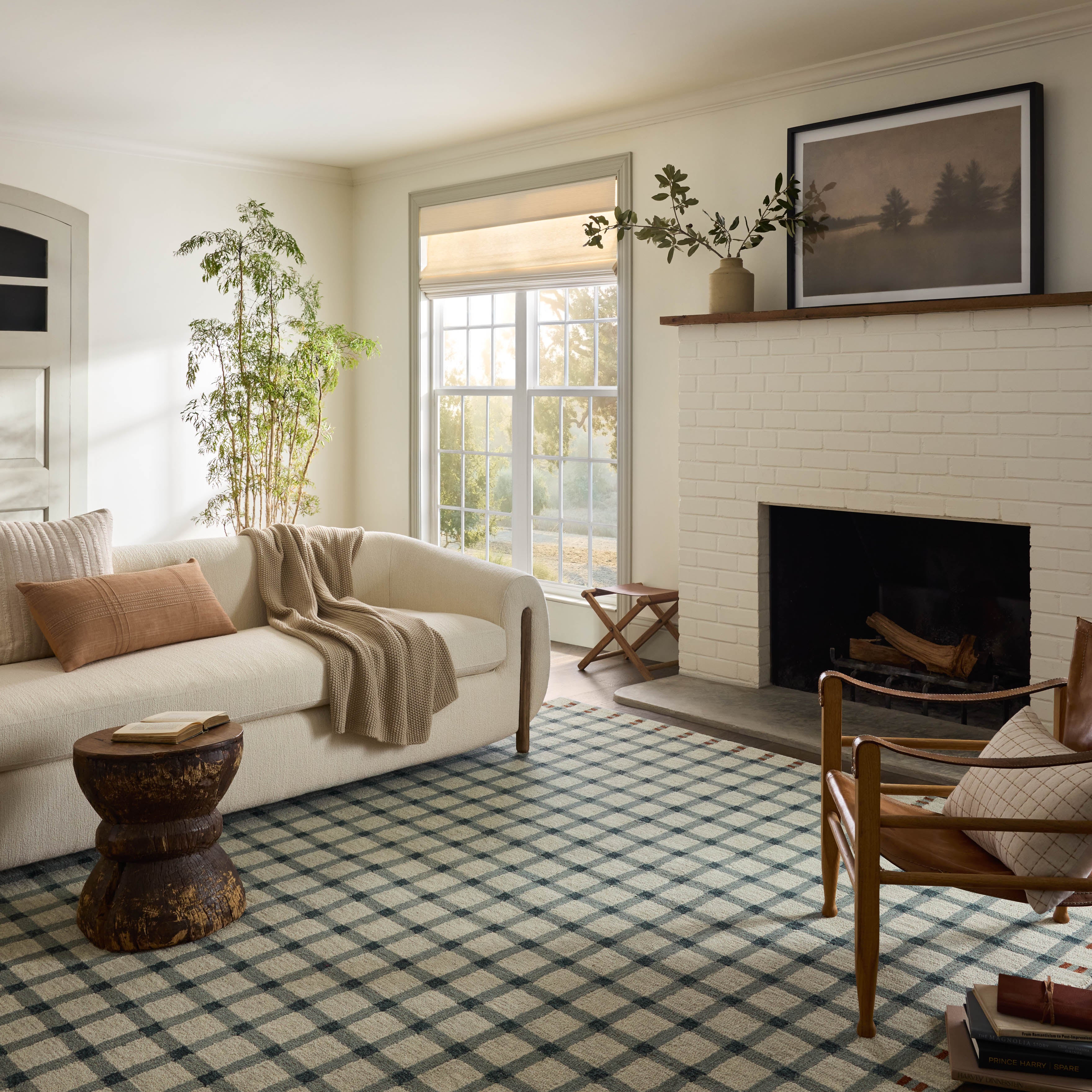 Magnolia Home by Joanna Gaines x Loloi Waylon Spa / Brick Rug RUGS - wool Loloi