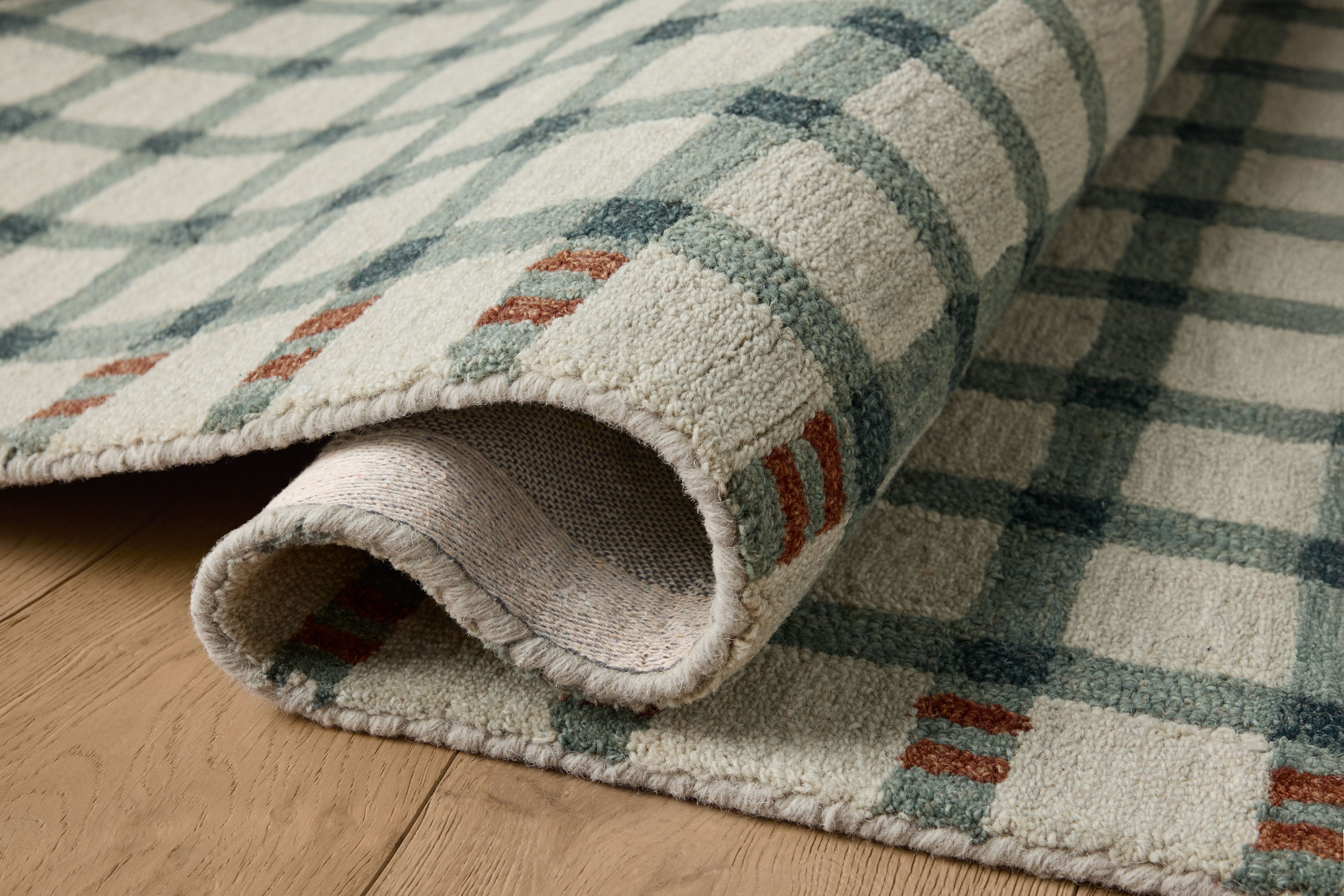 Magnolia Home by Joanna Gaines x Loloi Waylon Spa / Brick Rug RUGS - wool Loloi