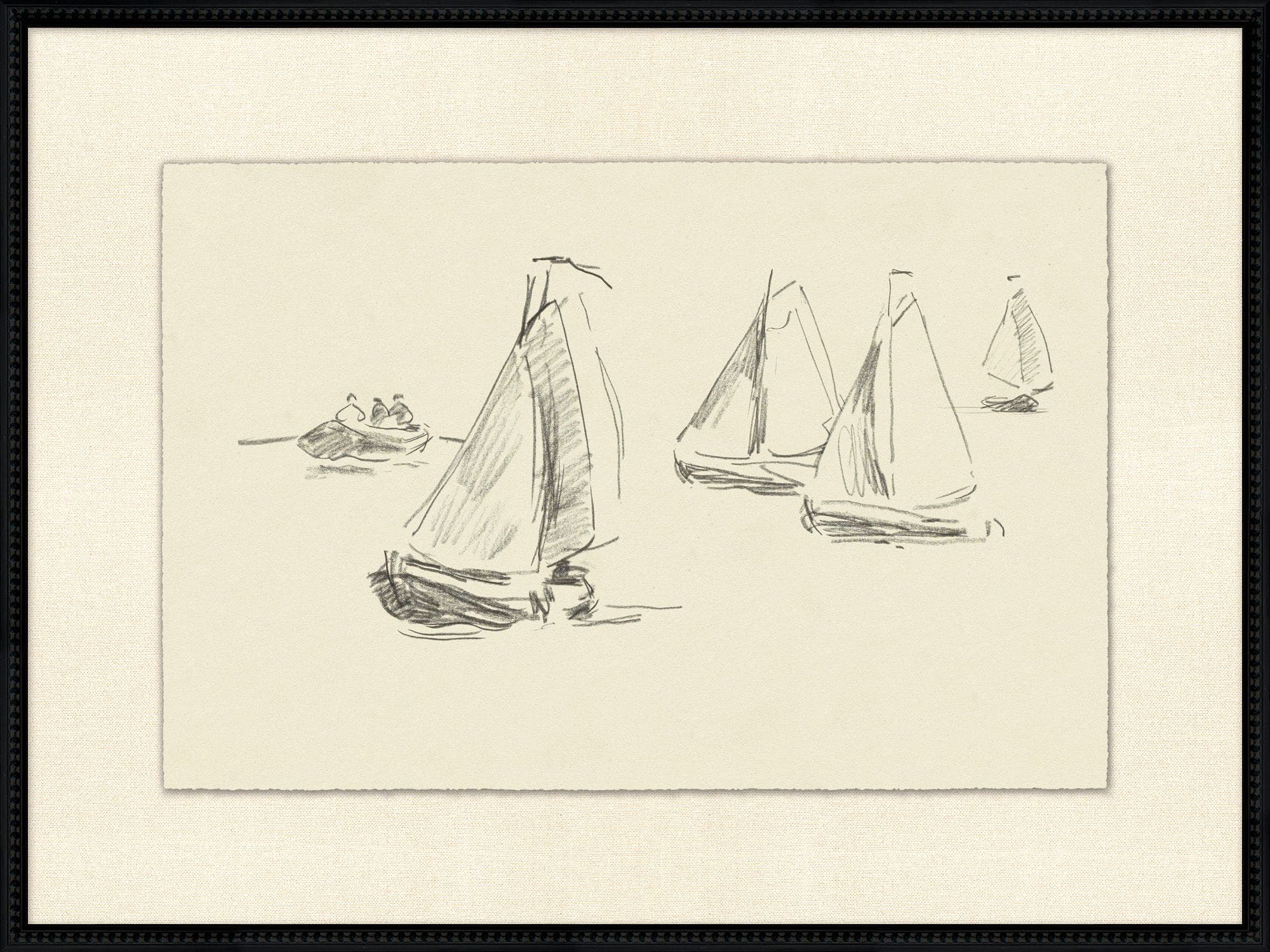 "Boats at Cassis" Framed Art Print ARTWORK - framed art Wendover Art Group