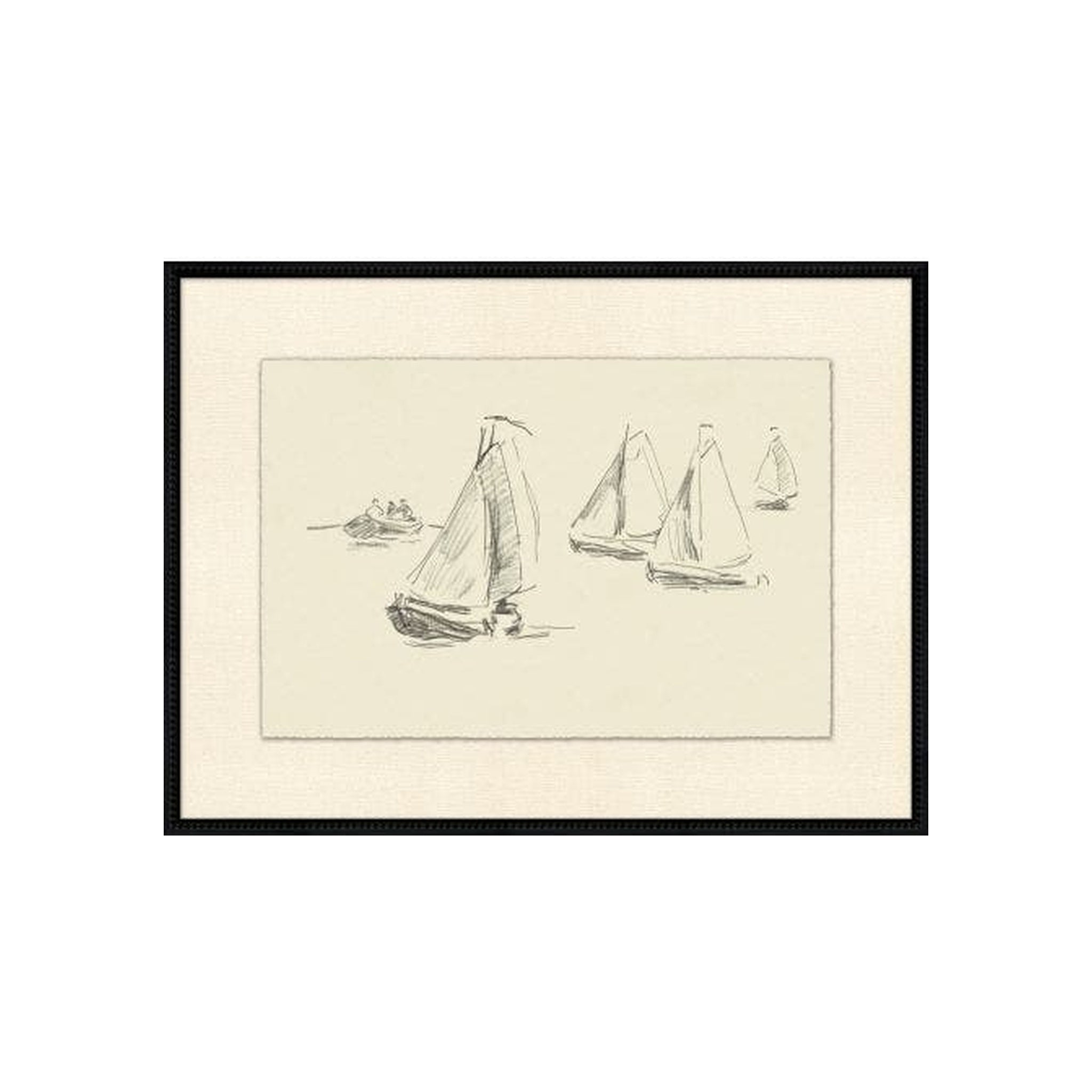 Boats at Cassis 1 ARTWORK - framed art Wendover Art Group
