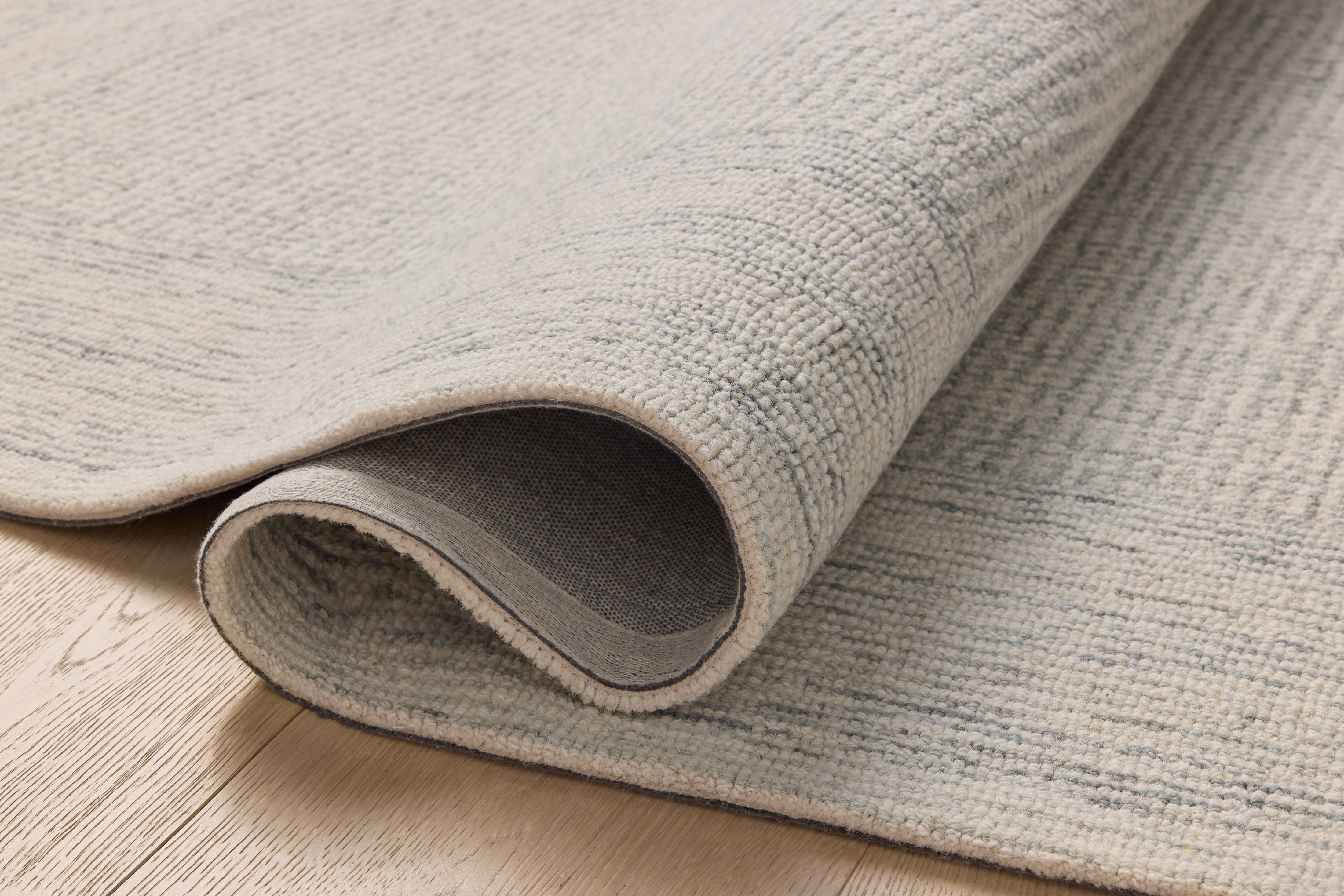 Amber Lewis x Loloi Windsor Ivory / Sky Rug RUGS - wool Loloi