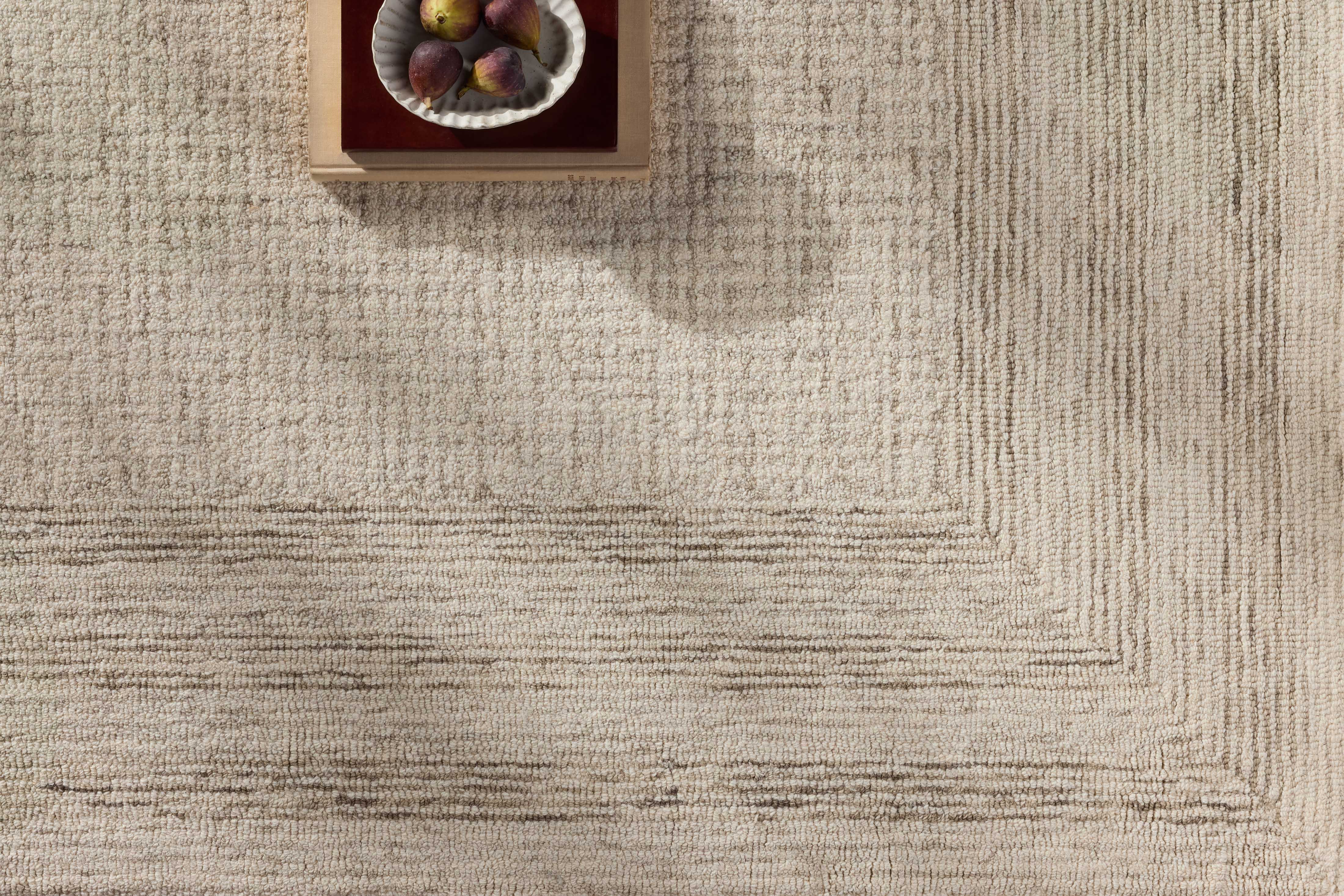 Amber Lewis x Loloi Windsor Ivory / Stone Rug RUGS - wool Loloi