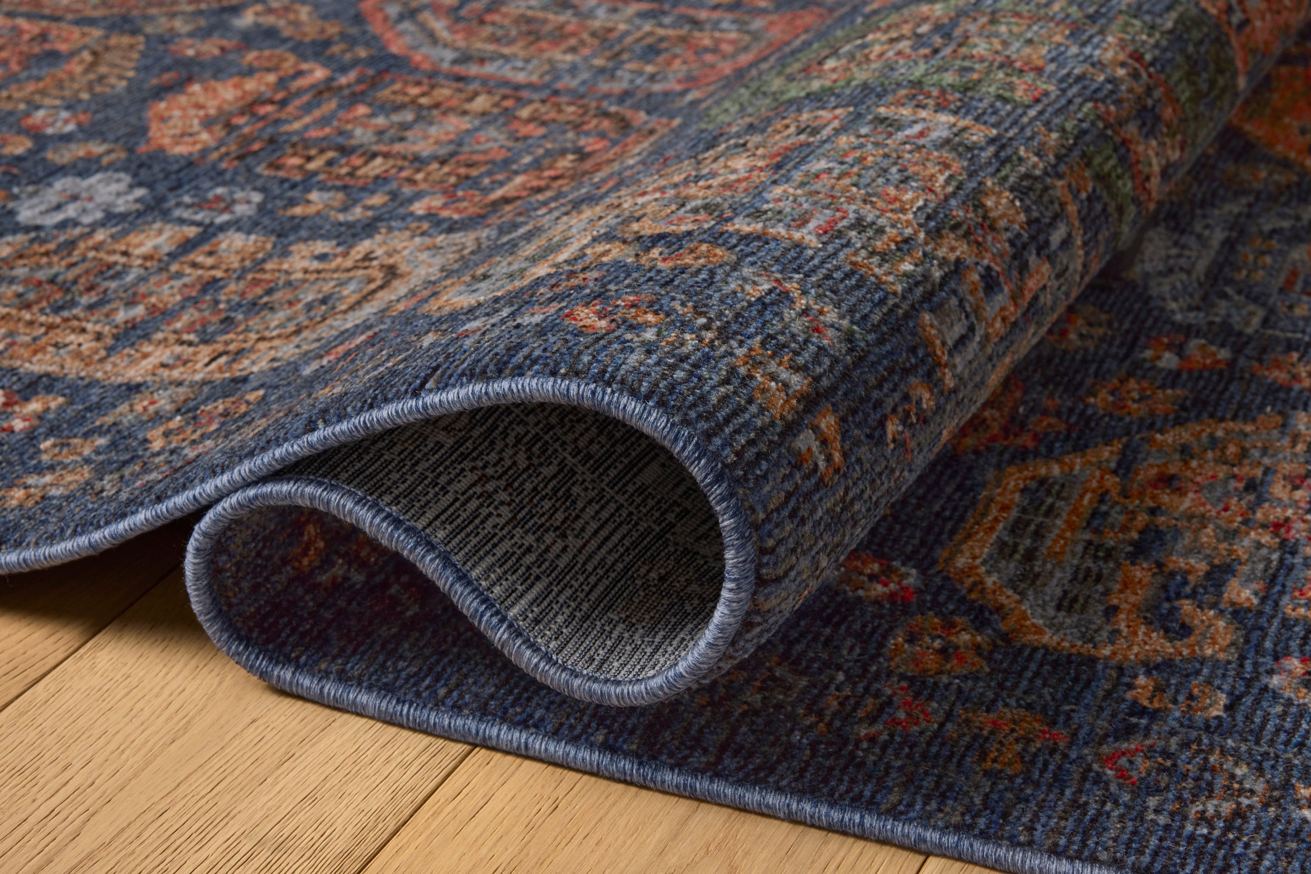 Loloi Winchester Navy / Multi Square Rug RUGS - synthetic Loloi