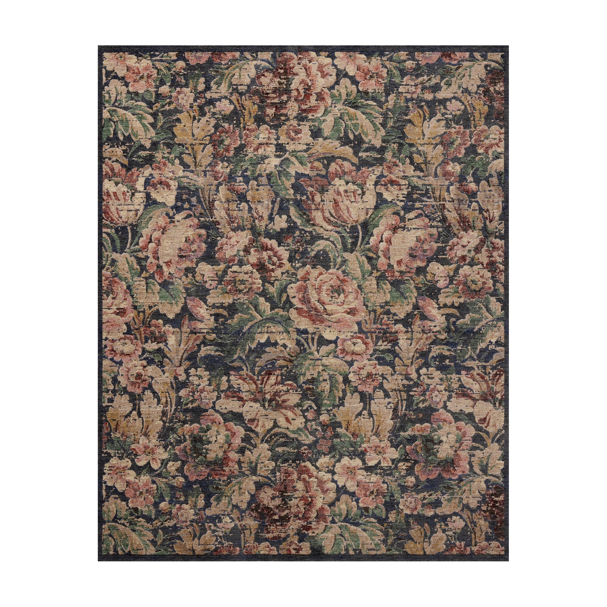Loloi Winchester Midnight / Blush Square Rug RUGS - synthetic Loloi 10'0" x 10'0" Square