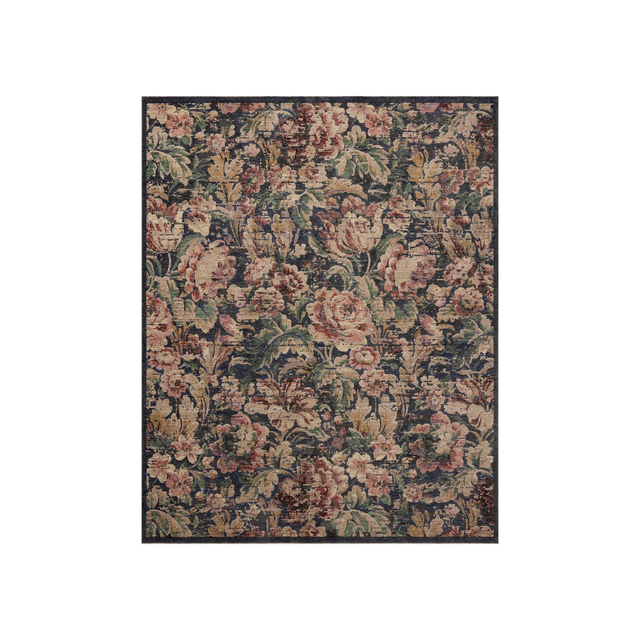 Loloi Winchester Midnight / Blush Rug RUGS - synthetic Loloi 18" x 18"