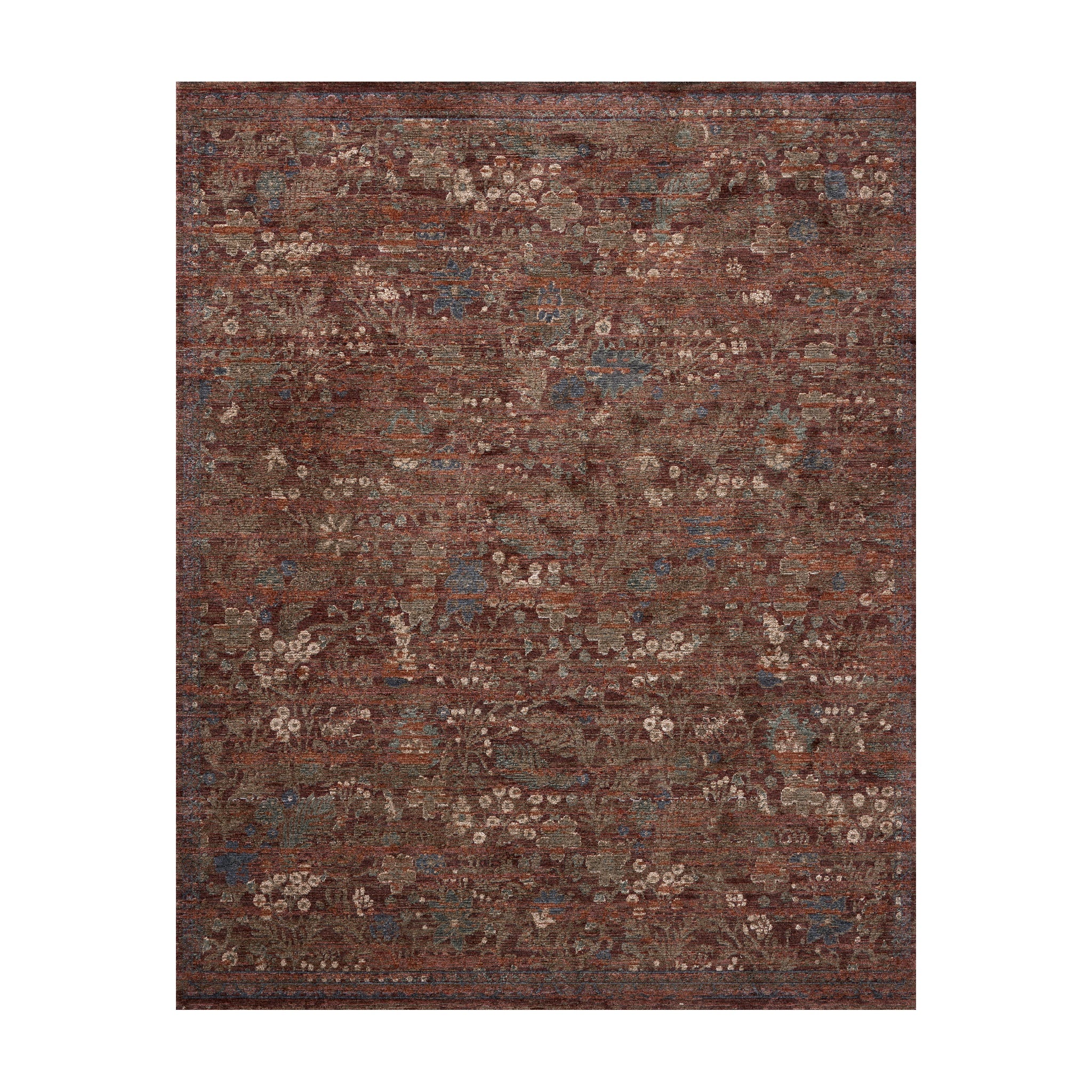 Loloi Winchester Ruby / Mushroom Square Rug RUGS - synthetic Loloi 10'0" x 10'0" Square