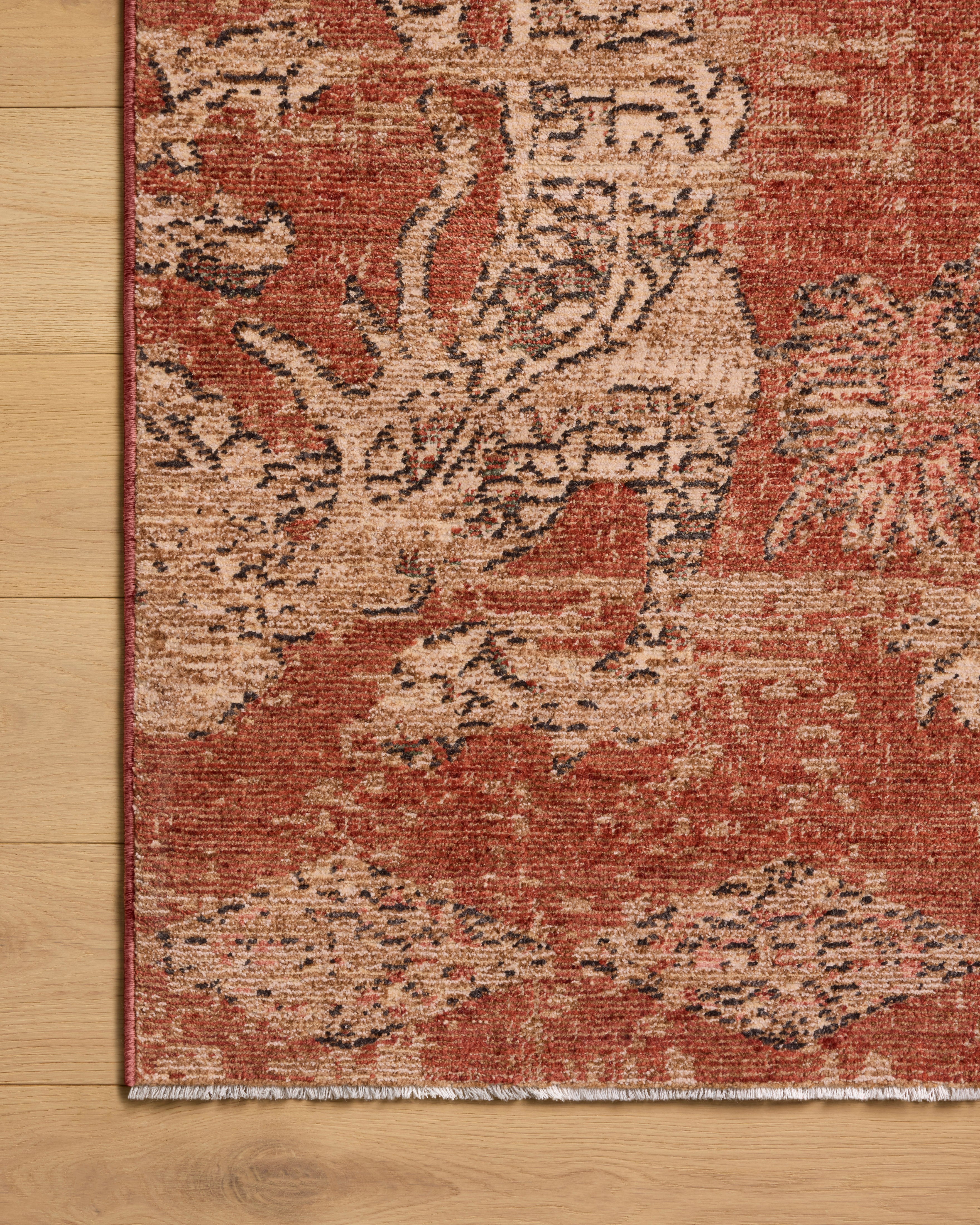 Loloi Winchester Brick / Beige Rug RUGS - synthetic Loloi
